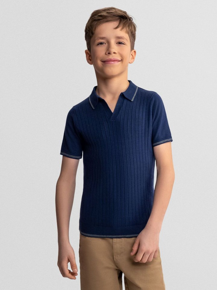 MINOTI Poloshirt Streifen in Kontrastfarbe