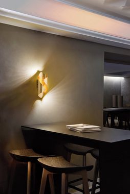 Paul Neuhaus LED Wandleuchte Nevis, LED fest integriert, Warmweiß, Wippschalter