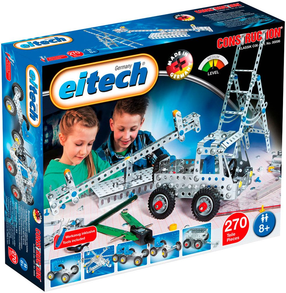 Eitech Basisbaukasten Metallbaukasten, (270 St), Made in Germany