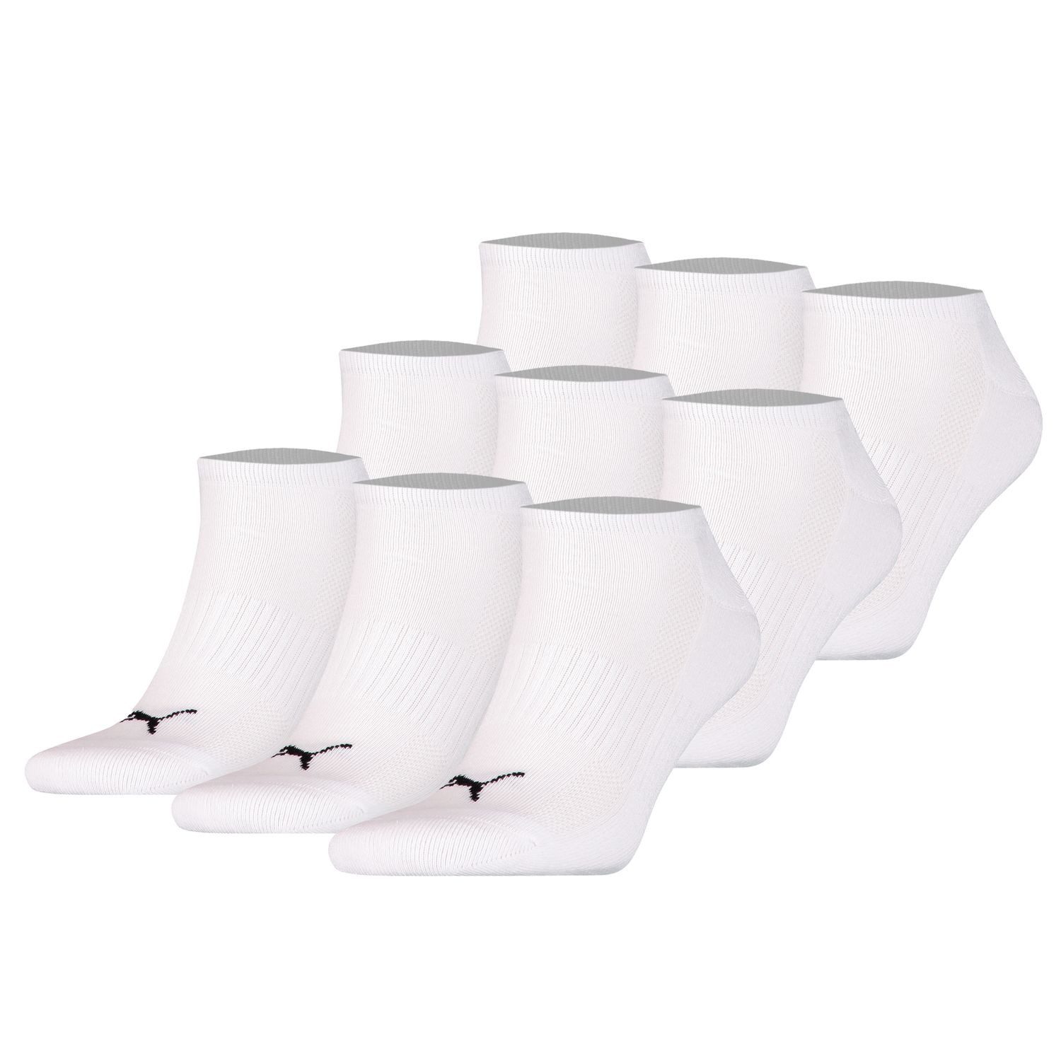 PUMA BODYWEAR Socken CUSHIONED SNEAKER UNISEX (3-Paar) Kurzsocken mit Frotteesohle und Belüftungszone