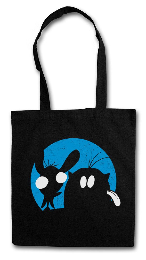 Beuteltasche Ren Stofftasche Stimpy Kult Cartoon & Comic And Fun Spaß Sitcom Show
