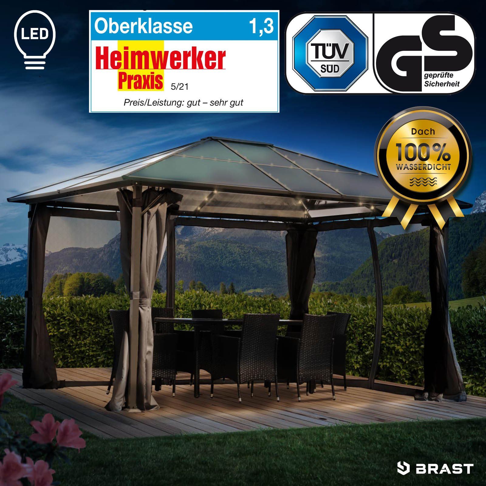 BRAST Pavillon Premium Aluminium Größen 3x4m günstig online kaufen