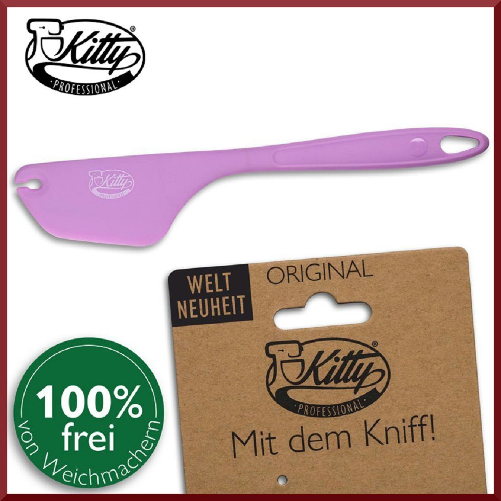 Kitty Professional Teigschaber Kitty Professional 2 in 1 Teigschaber mit Kniff Flieder