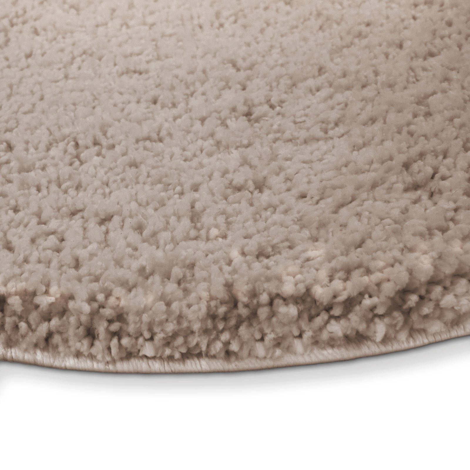 Karat Badematte Bari Hazy, Rund, Badteppich, Viele verschiedene Farben & Größen, Höhe 30 mm, Weicher & dichter Flor, Polyester, Mikrofaser, Rund, besonders weich durch Mikrofaser