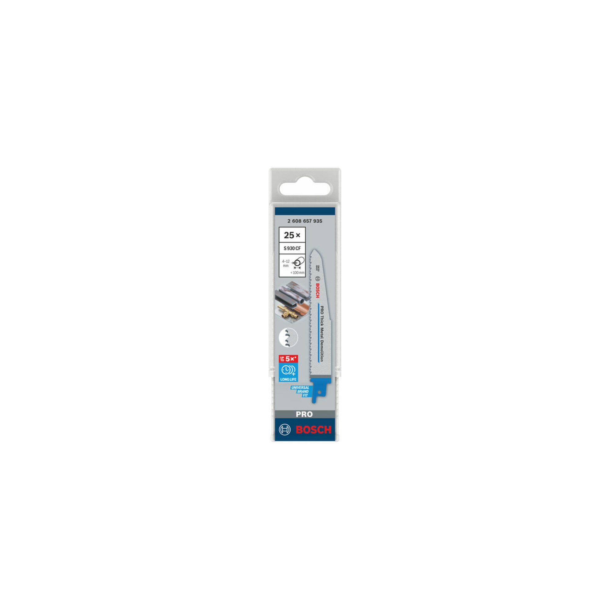 Bosch Professional Säbelsäge Bosch PRO Thick Metal Demolition S930CF Säbelsägeblatt, 1,6 x 22 x 150