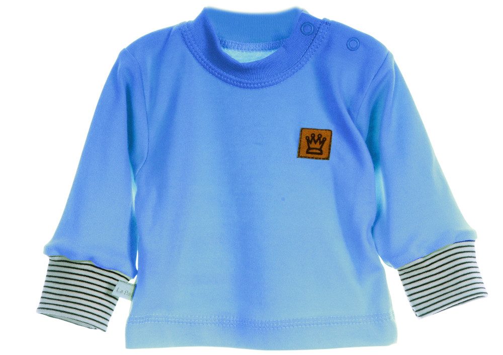 La Bortini Langarmshirt Baby T-Shirt Shirt langarm Erstlingsshirt Hemdchen aus Baumwolle aus Baumwolle, 44 50 56 62 68 74 80 86