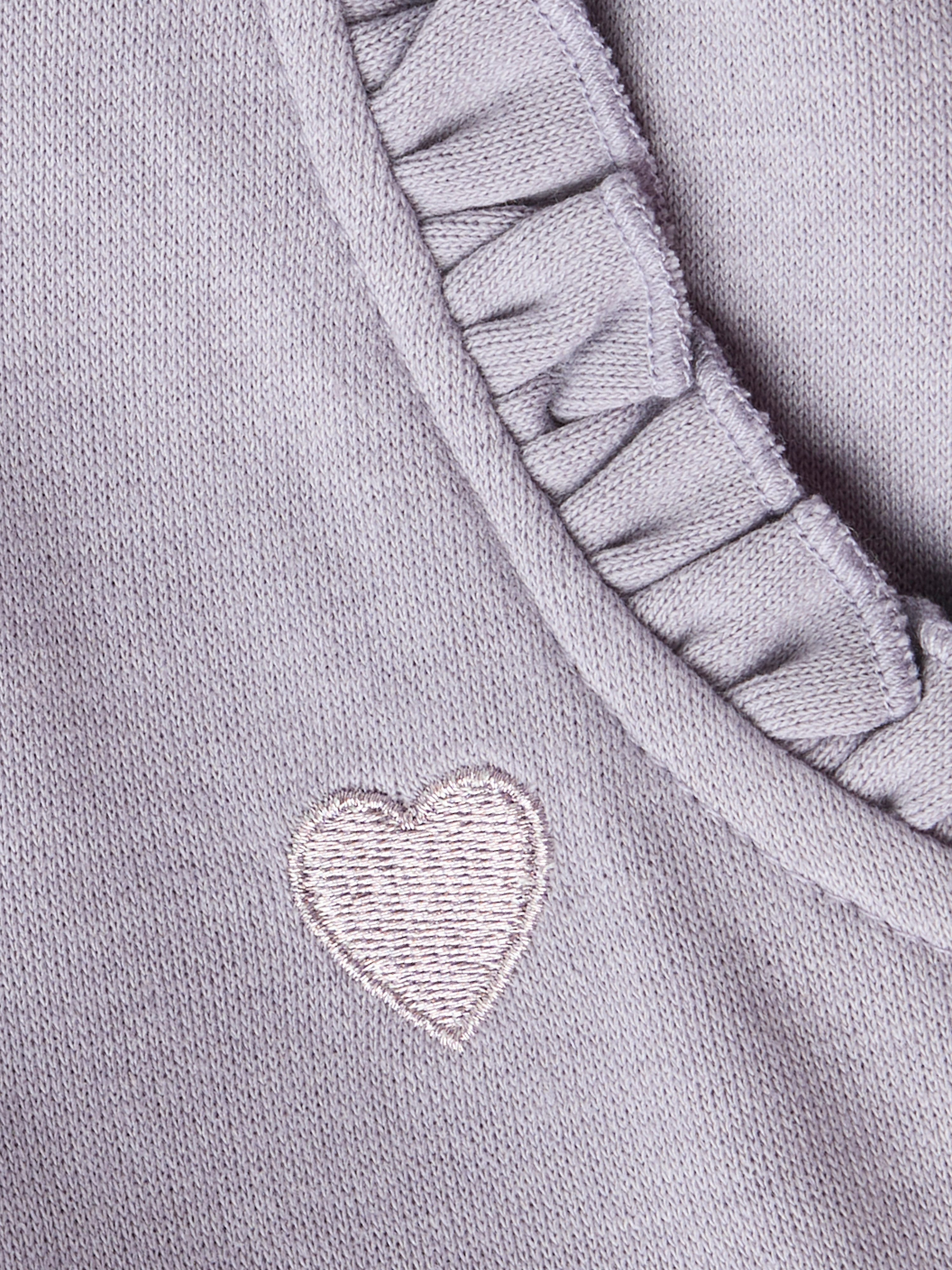 Name It Sweathose NMFVIMA SWE PANT BRU NOOS mit süßem Rüschendetail