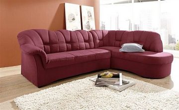 DOMO collection Ecksofa Papenburg, mit Ottomane, wahlweise mit Bettfunktion