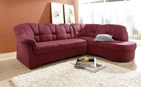 DOMO collection Ecksofa Papenburg L-Form, mit Ottomane, wahlweise mit Bettfunktion