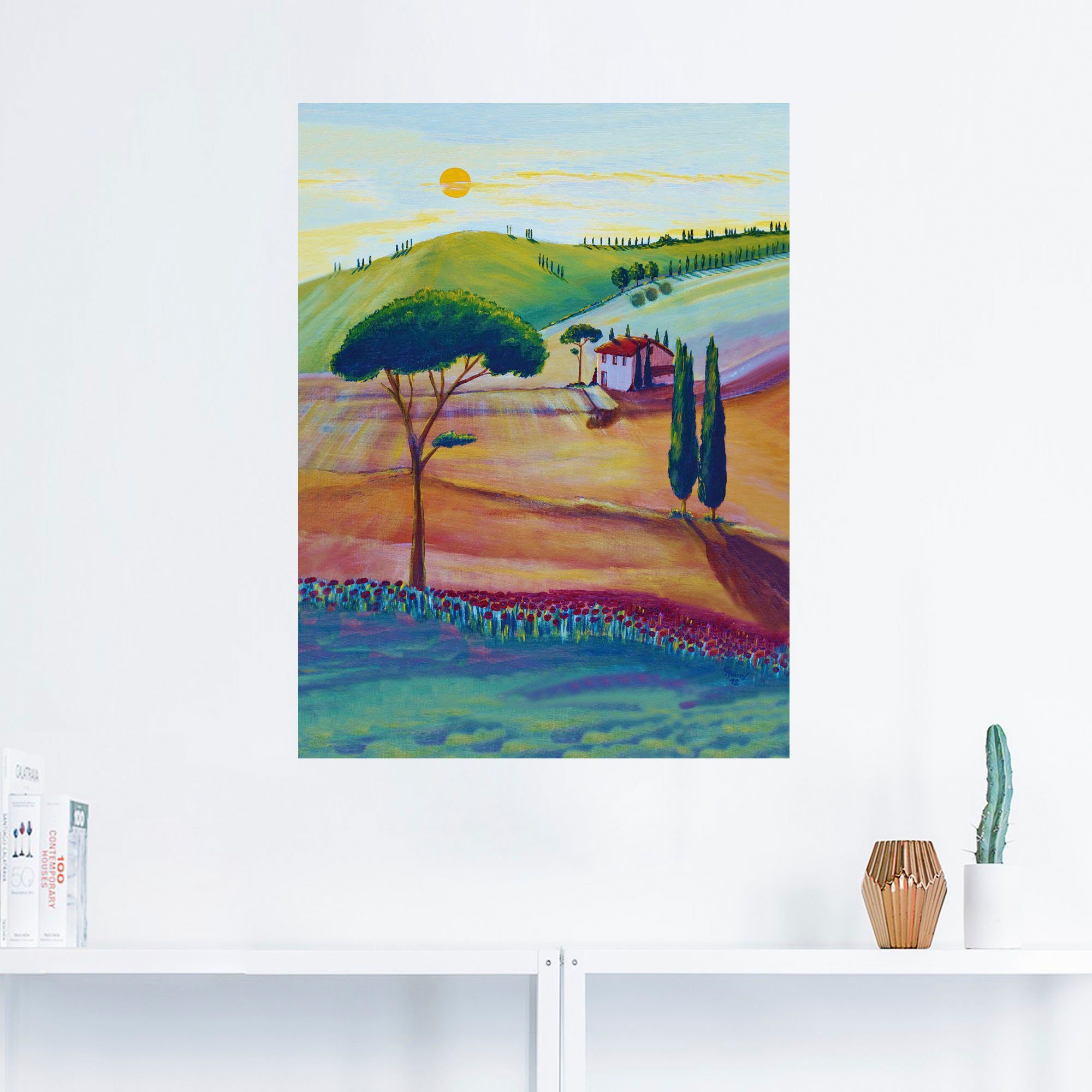 Artland Wandbild »Die Toskana ist schön«, Europa (1 Stück), in vielen Größen & Produktarten -Leinwandbild, Poster, Wandaufkleber / Wandtattoo auch für Badezimmer geeignet-kaufen