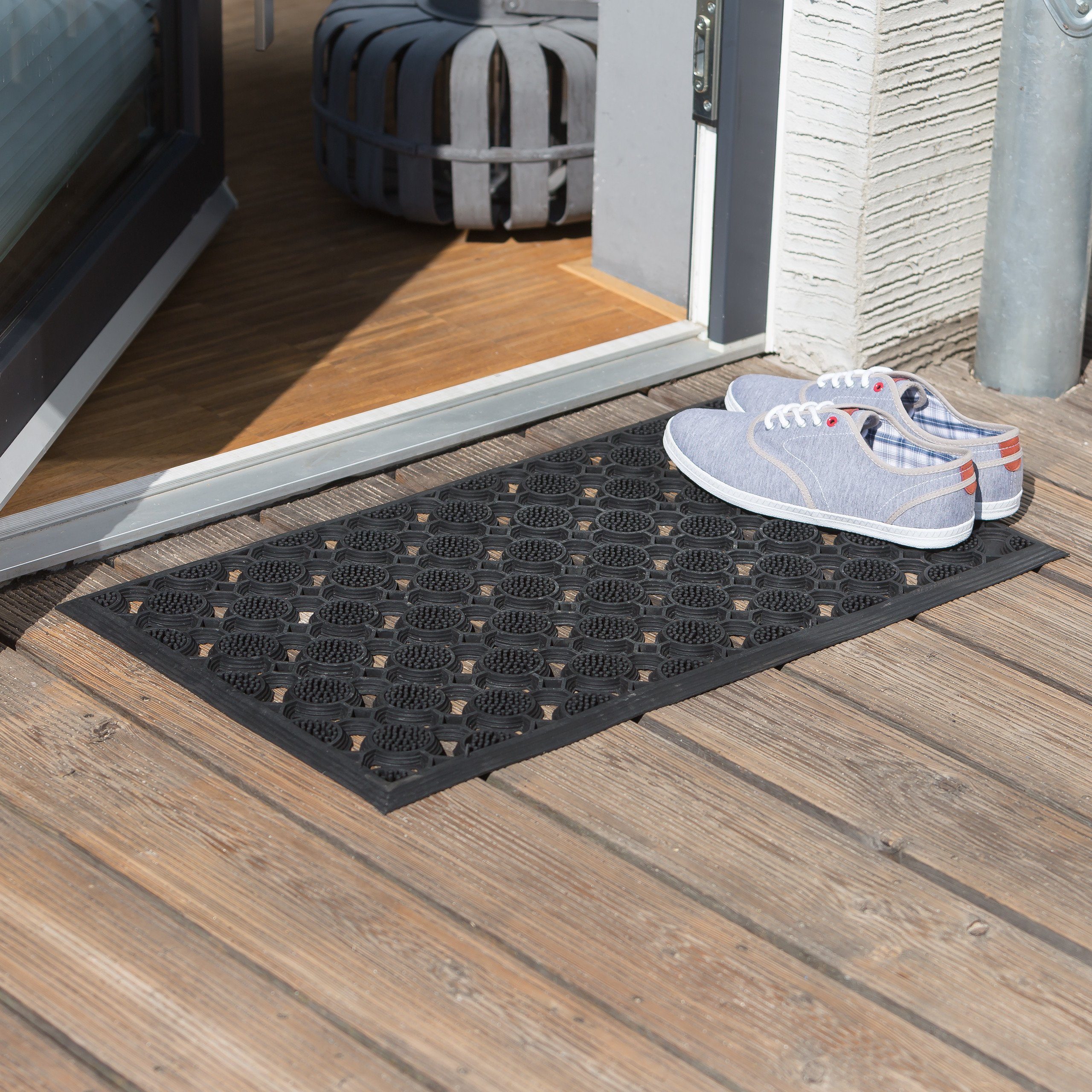 relaxdays Fußmatte Fußabtreter Gummi, Höhe: 5 mm günstig online kaufen