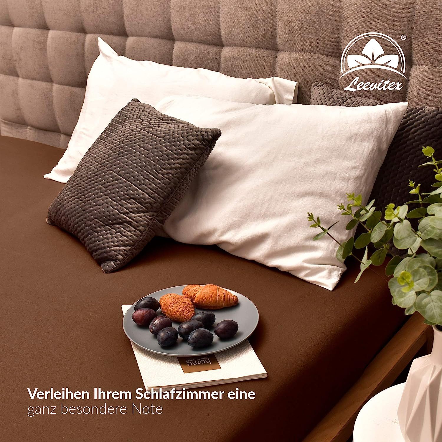 leevitex® Spannbettlaken Spannbettlaken Boxspringbett & Wasserbett Spannbet günstig online kaufen