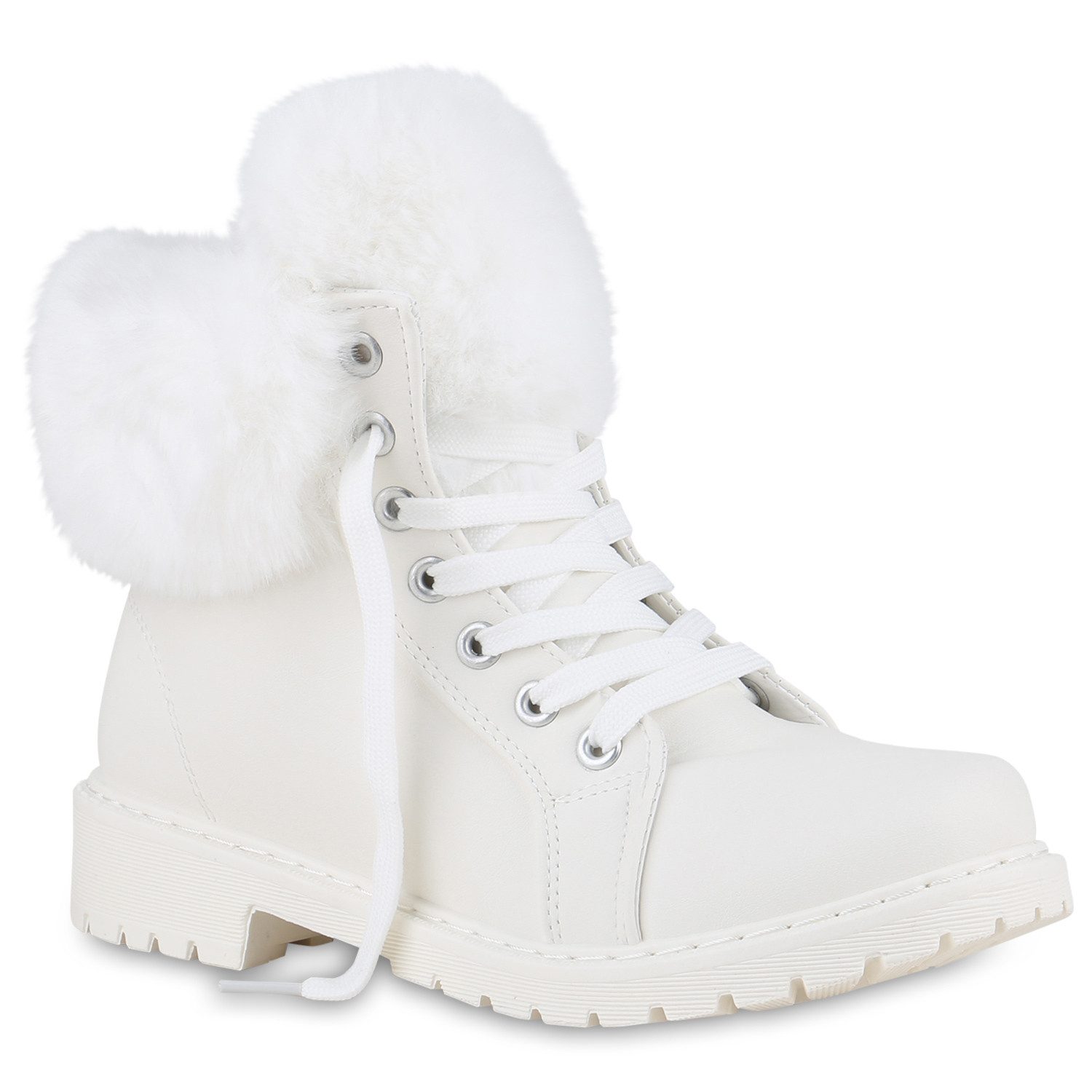 VAN HILL 840850 Stiefelette Damen Warm Gefütterte Worker Boots Stiefeletten günstig online kaufen