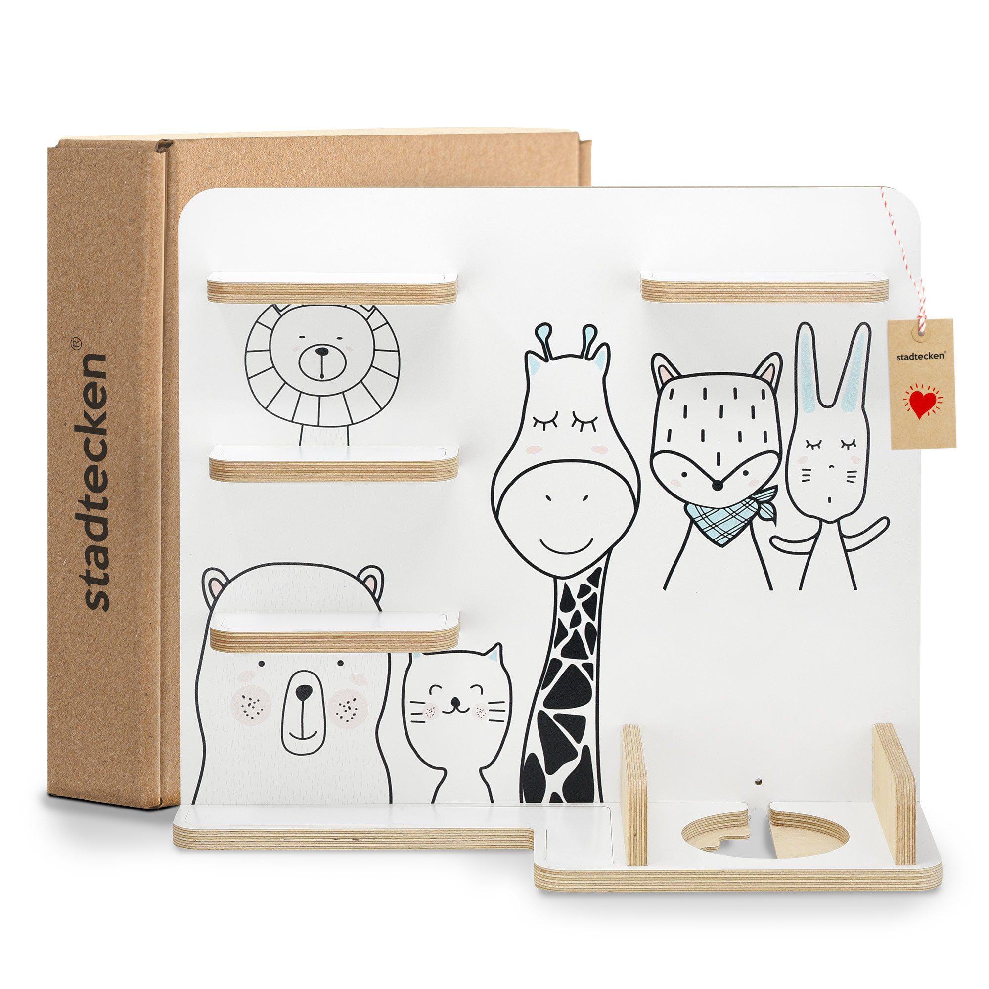 stadtecken Kinderregal mit schmalen Boden - geeignet für die Toniebox und T günstig online kaufen