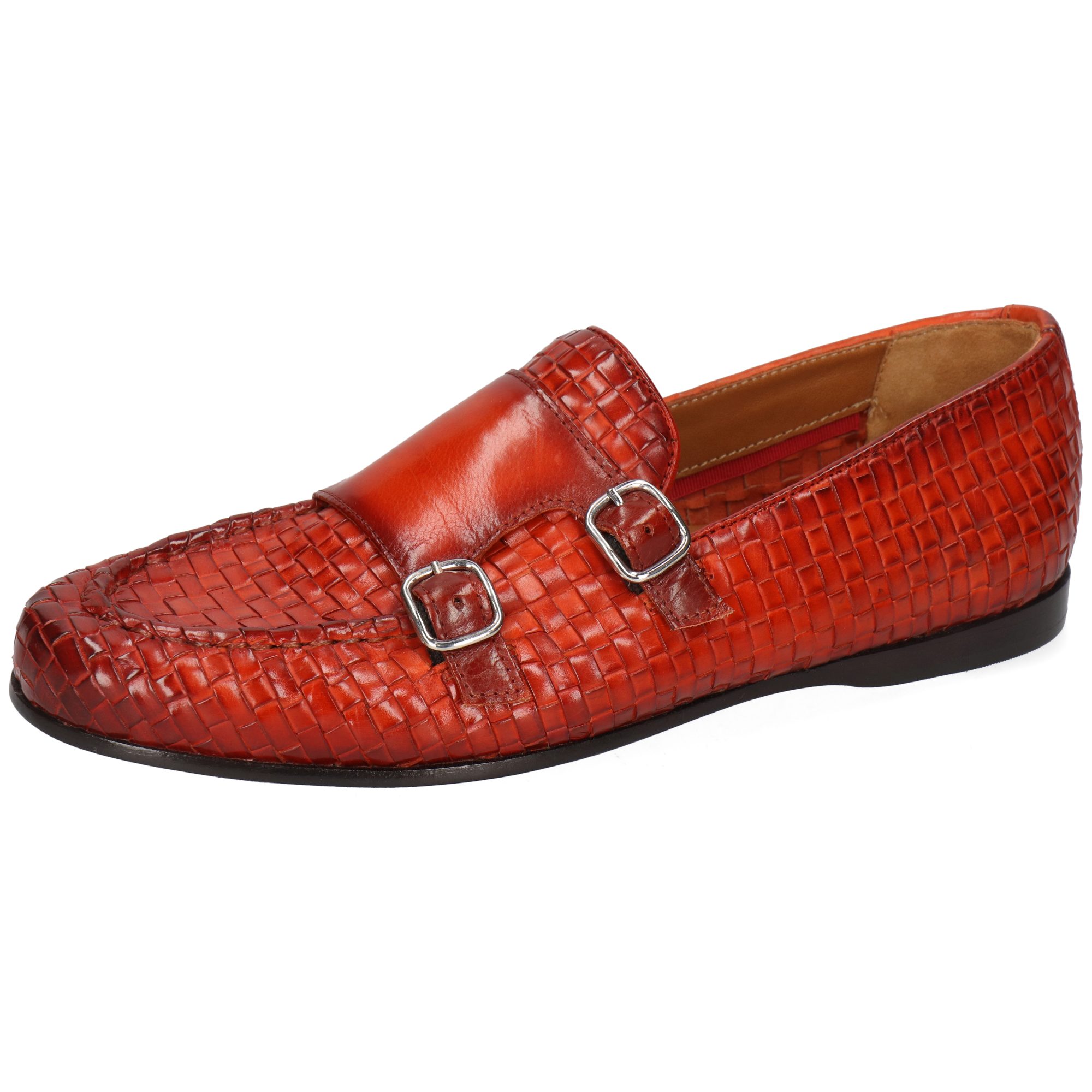 Melvin & Hamilton Julietta 12 Leder-Loafers für Damen Loafer Flache Absätze, Echtes Leder, Vegetabile Gerbung, Von Hand geflochten