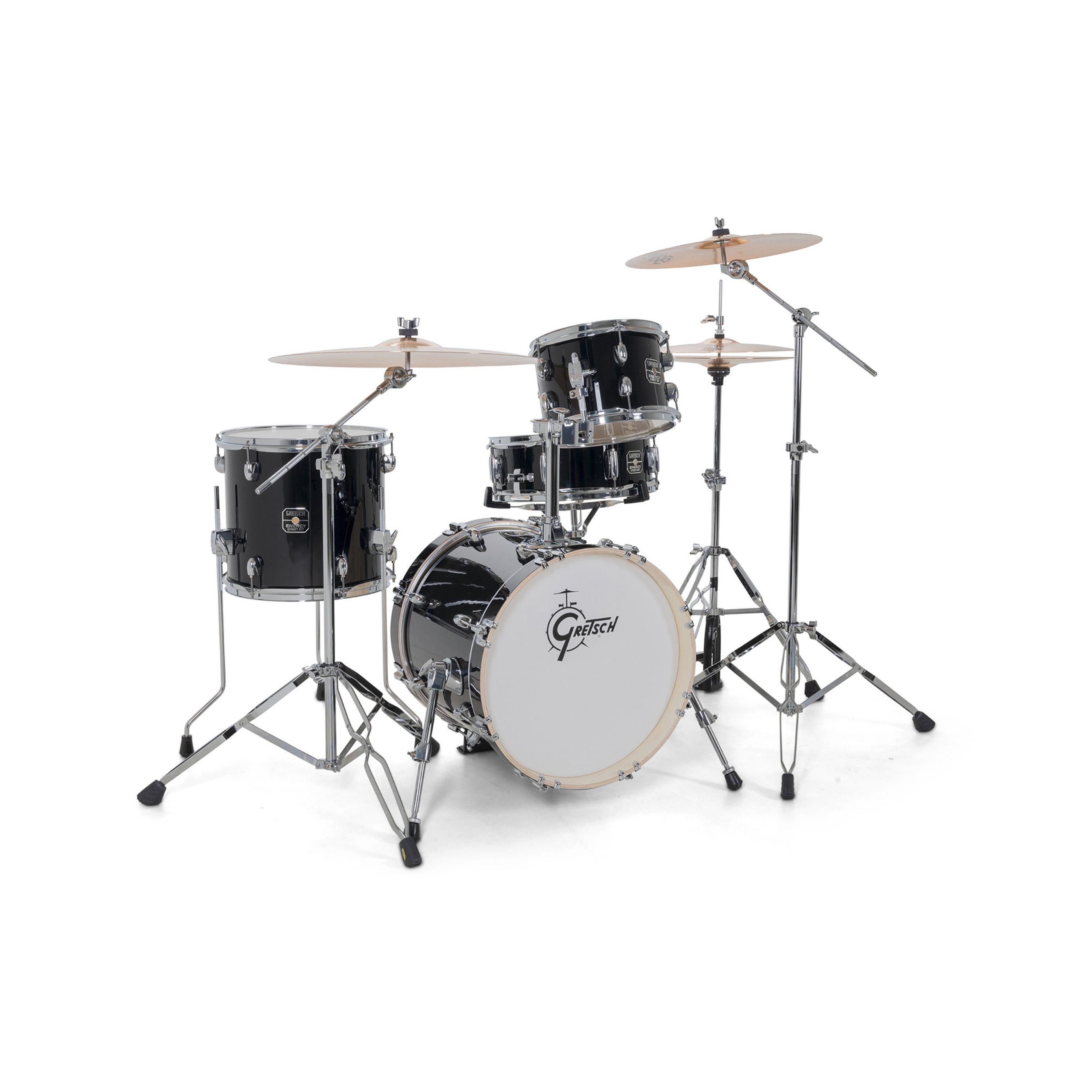 Gretsch Schlagzeug, Schlagzeuge, Drum-Sets, GE4S464B Energy Street Kit Black - Drum-Set
