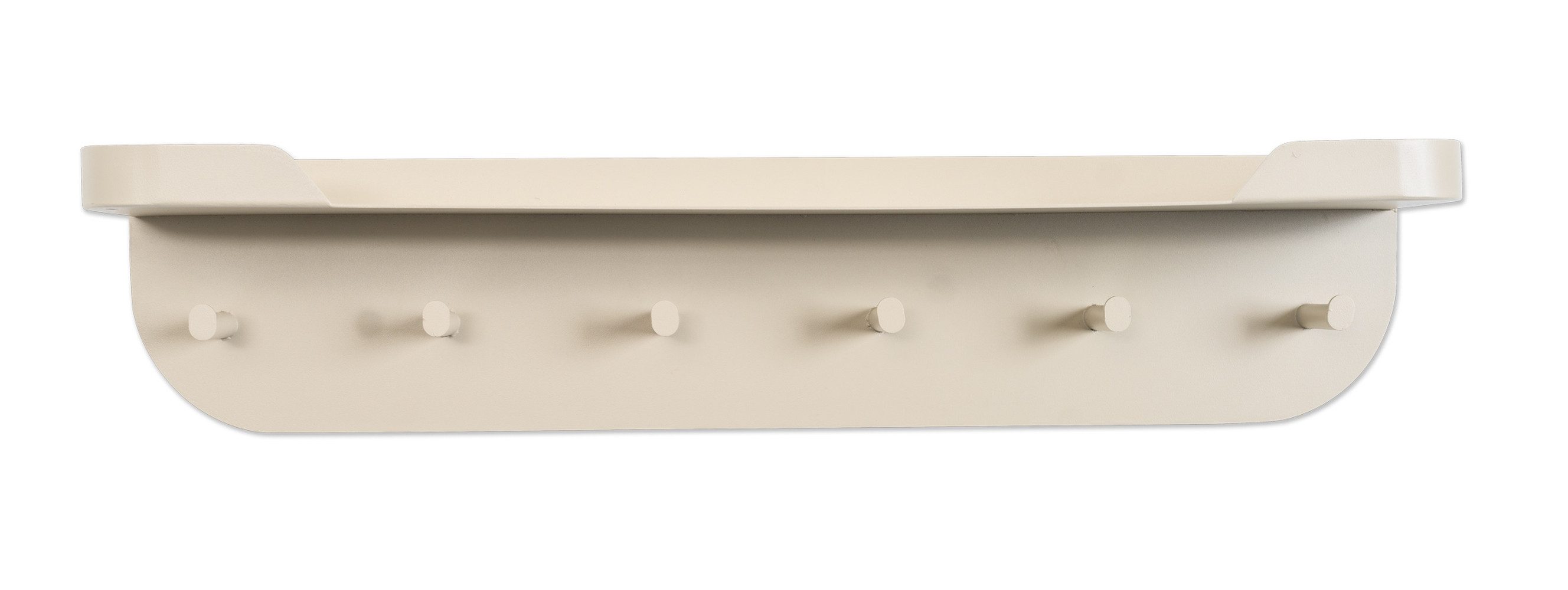 M2 Kollektion Garderobenleiste in cremeweiß, Metall - 70x15x12cm (BxHxT)