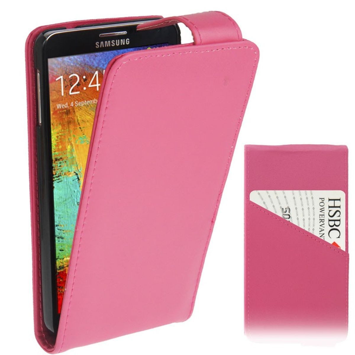 König Design Handyhülle Samsung Galaxy Note 3, Samsung Galaxy Note 3 Handyhülle Backcover Rosa