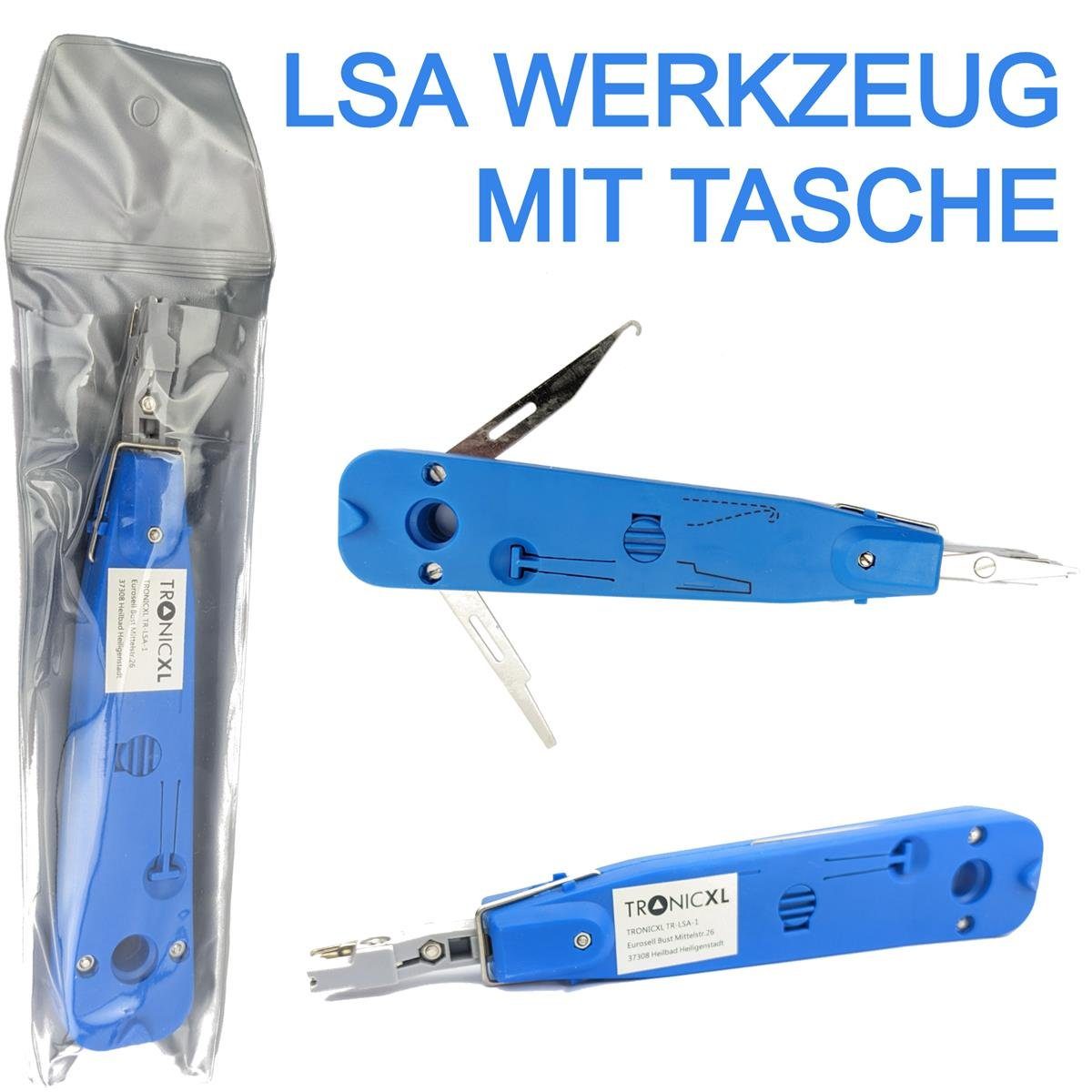 TronicXL Elektrowerkzeug-Set LSA Auflegewerkzeug Auflegewerkzeug für Krone LSA+ Leisten Tool