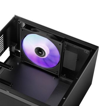 Jonsbo PC-Gehäuse Jonsbo Jonsbo T8 PLUS Mini-ITX Gehäuse, Tempered Glass - schwarz Mini-