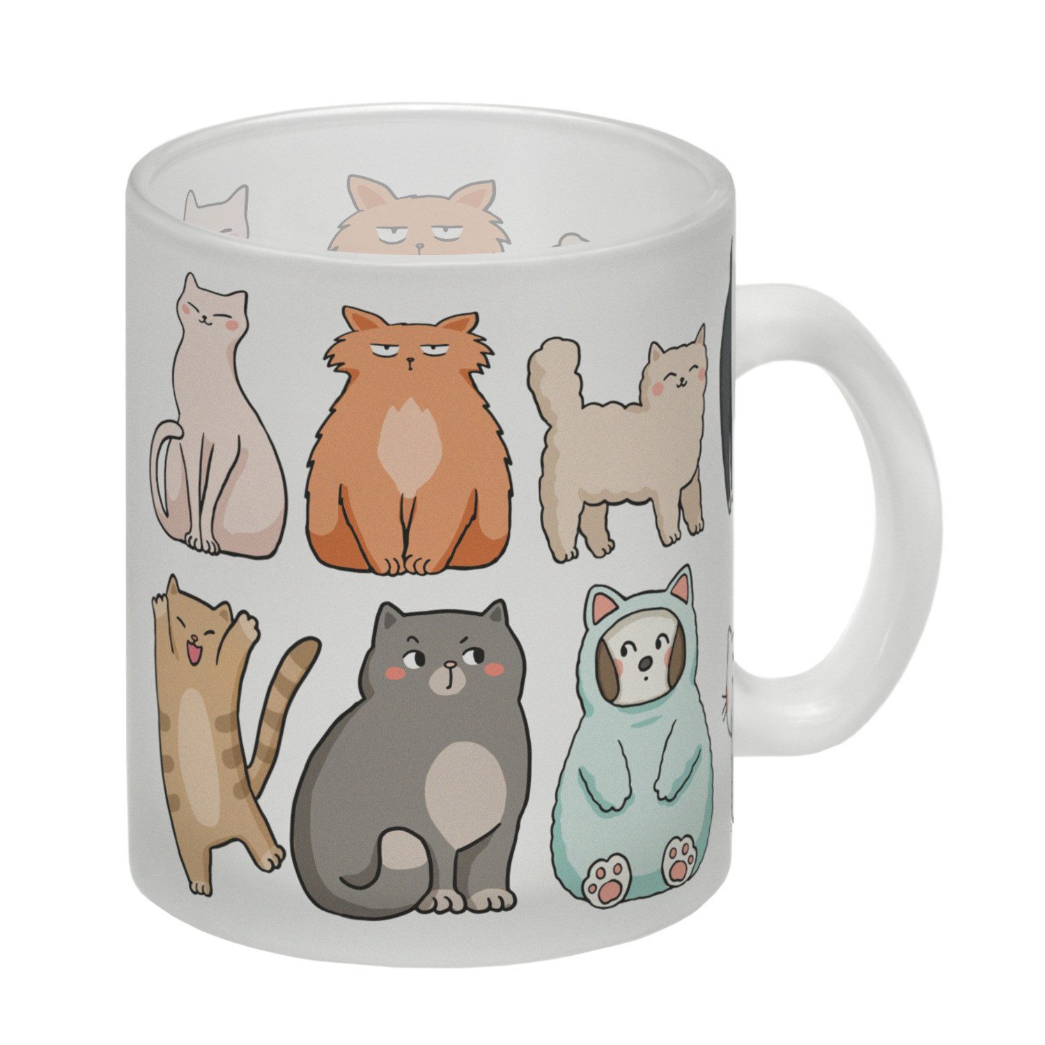 Tasse Katzenrassen Glas Tasse