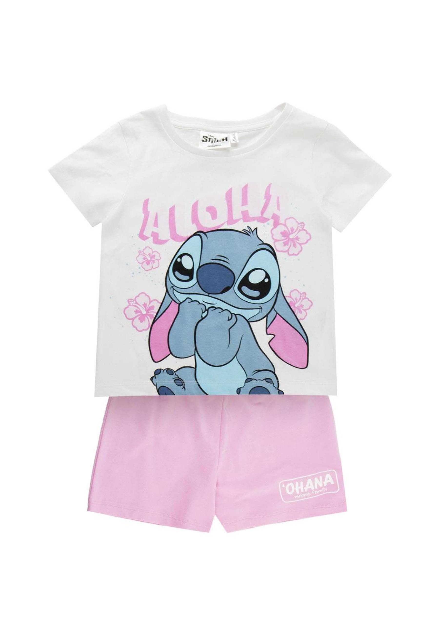 Disney T-Shirt & Shorts Stitch Set French Terry (Set)