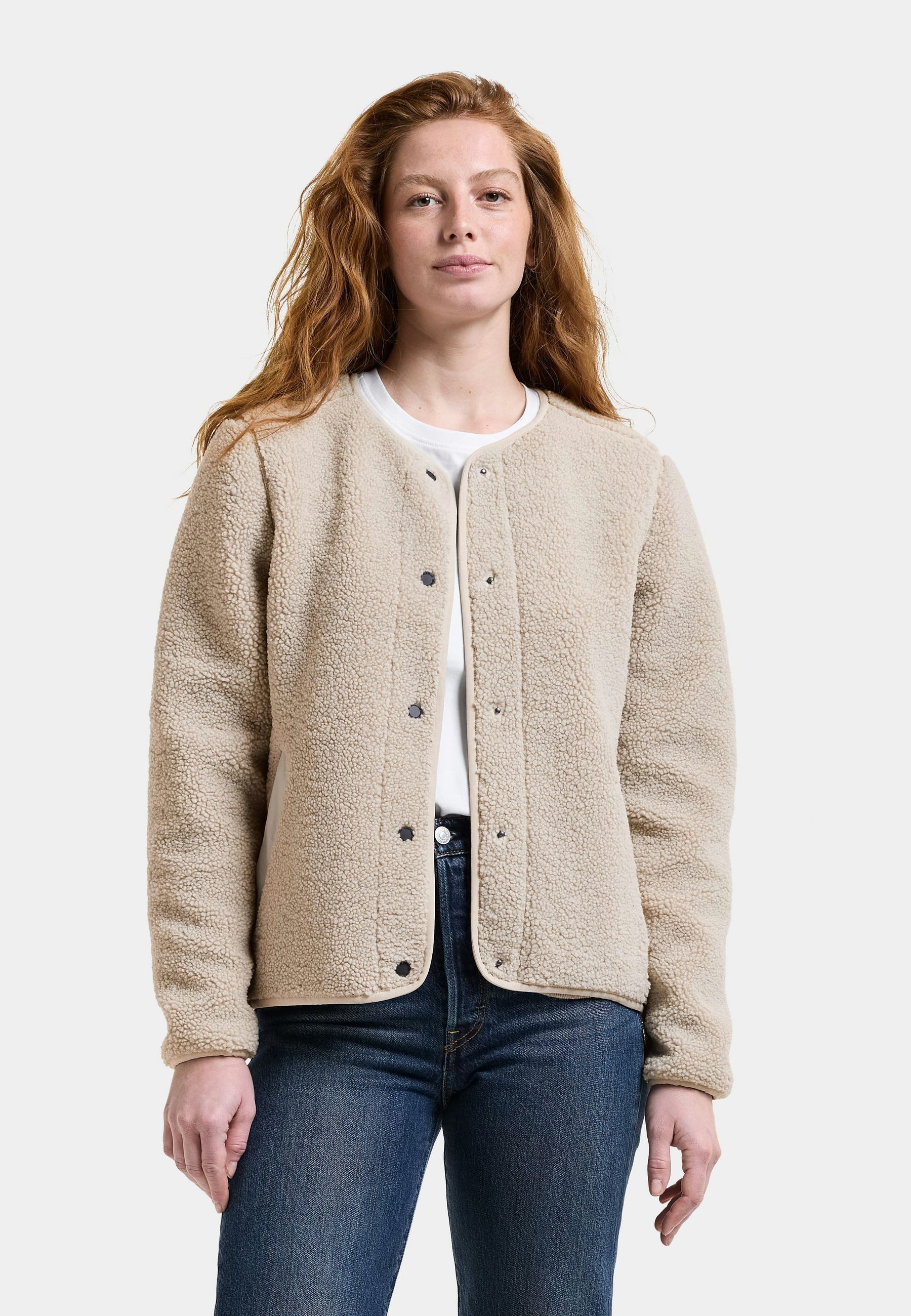Didriksons Fleecejacke Damen Pile Teddy SELMA mit Taschen