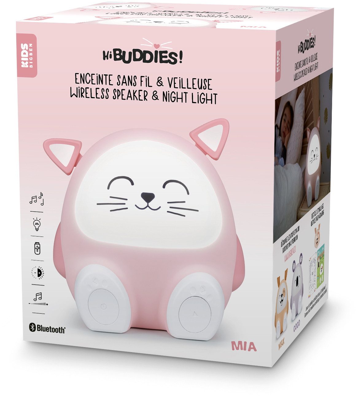 BigBen Bluetooth portabler Lautsprecher Kids Cat Katze AU388695 Portable-Lautsprecher
