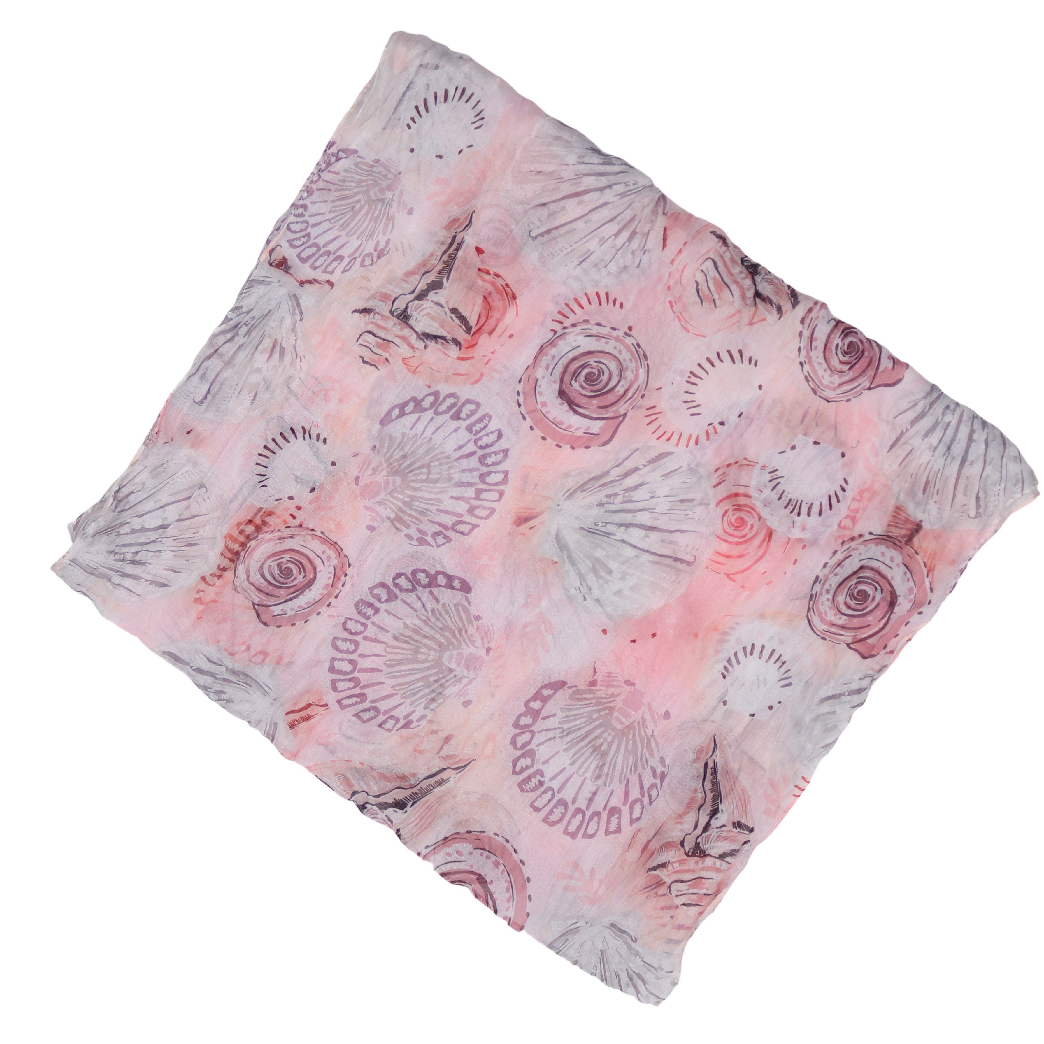 MIRROSI Loop Damen Schal mit Unterwasserwelt-Muster Weich Schlauchschal, (Zweimal um den Hals wickelbar, ca.45x75cm), Damen Halstuch ideal für Frühling, Sommer  – Bild 2 von 4