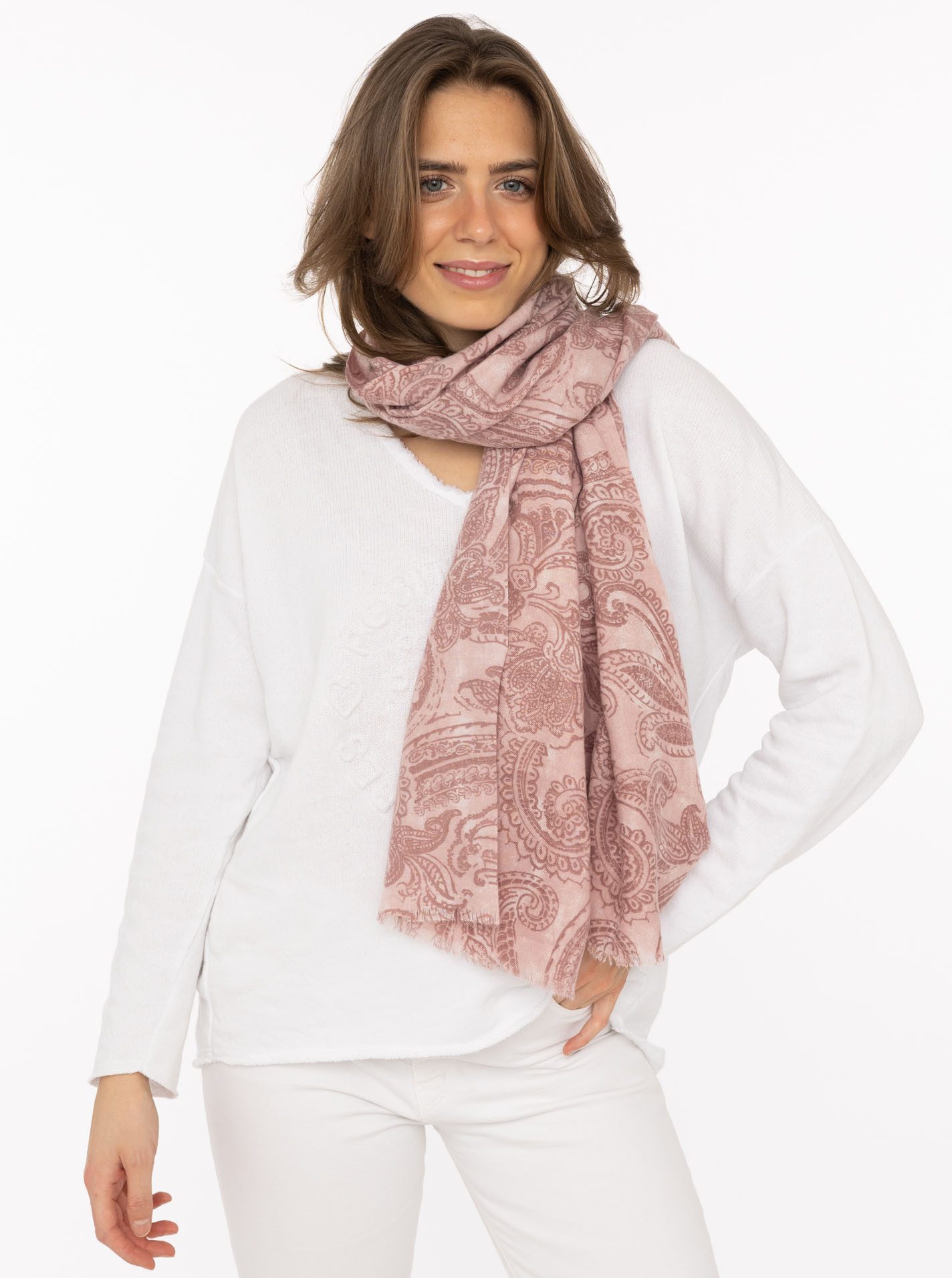 Zwillingsherz Schal "Classic Paisley", anschmiegsam, zeitloses Paisleymuster