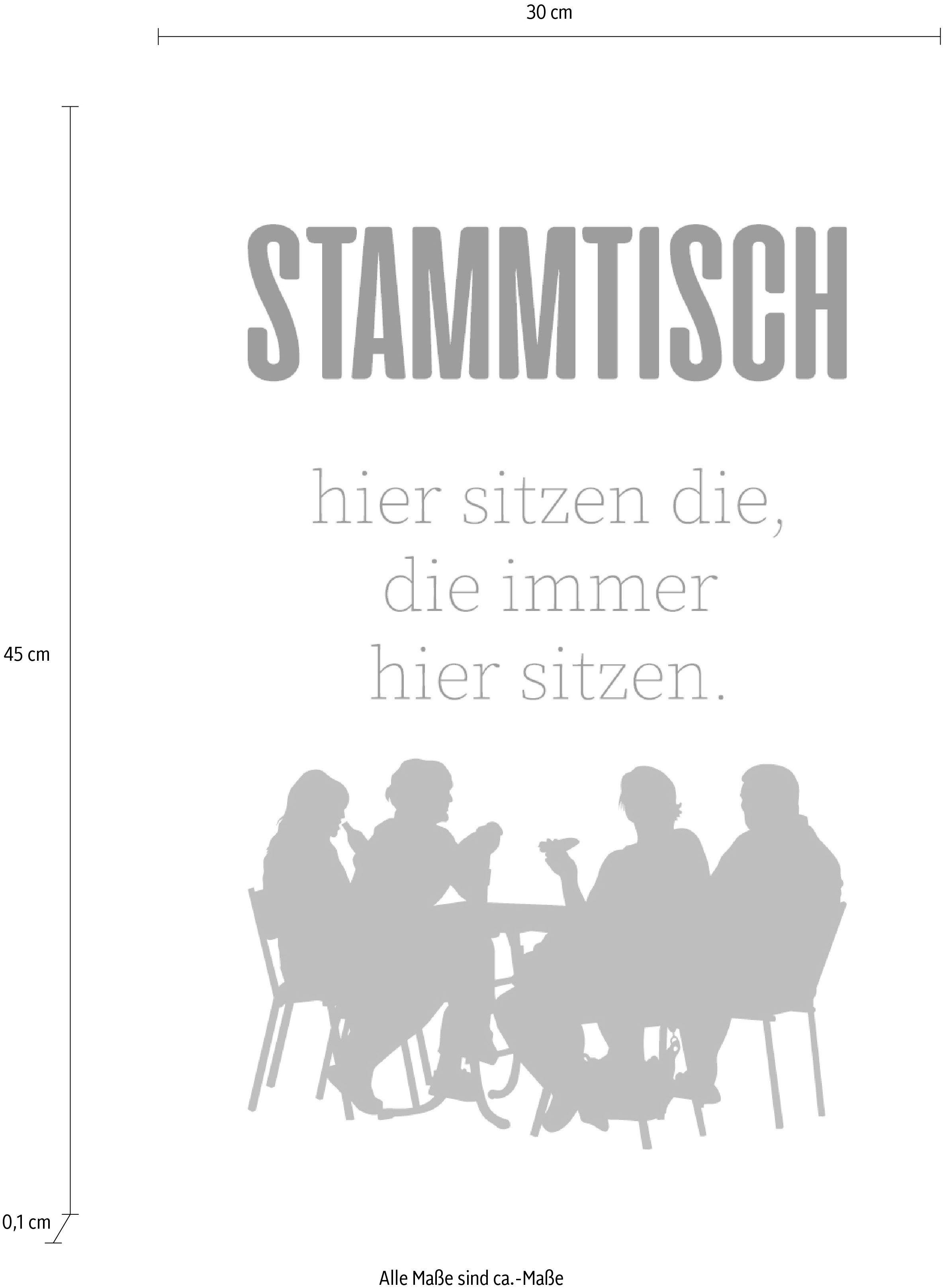 Wanddekoobjekt STAMMTISCH queence