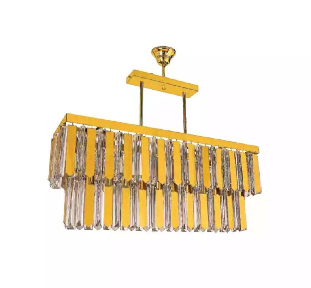 JVmoebel Kronleuchter Gold Design Kronleuchter Decken Leuchte Designer Lampe Wohnzimmer, Leuchtmittel wechselbar, Made in Europe