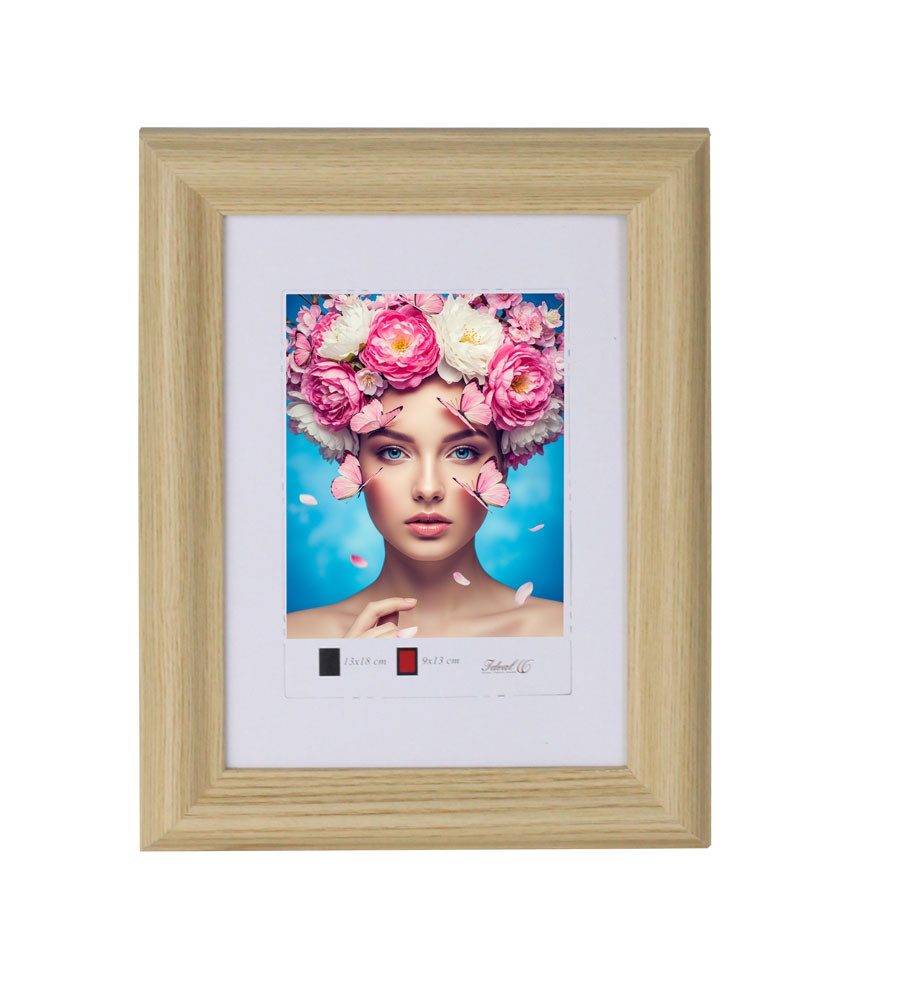 IDEAL TREND Bilderrahmen Holzrahmen mit Kunststoffglas günstig online kaufen