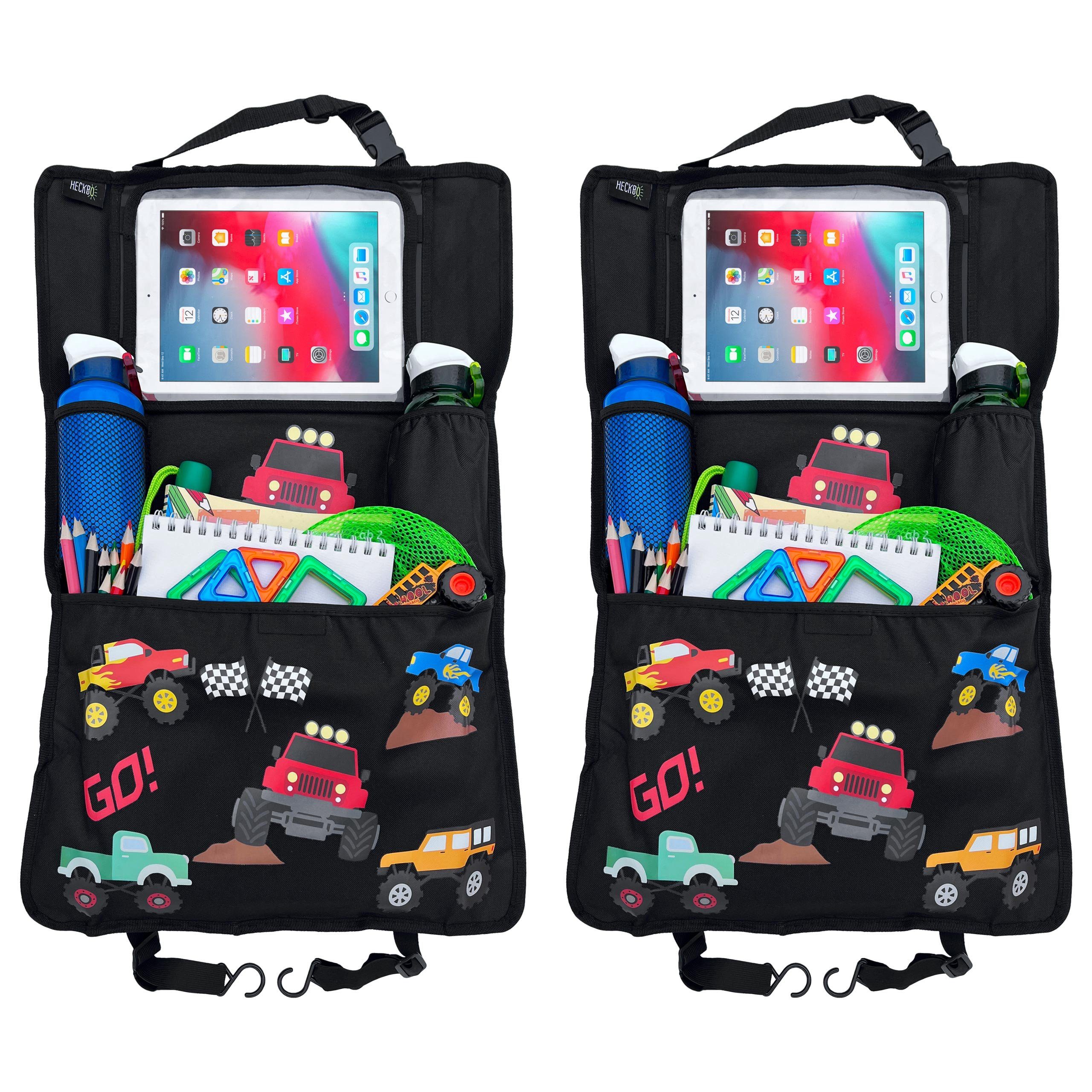 HECKBO Rücksitzorganizer Kinder Auto Organizer Monster Truck (2-tlg)