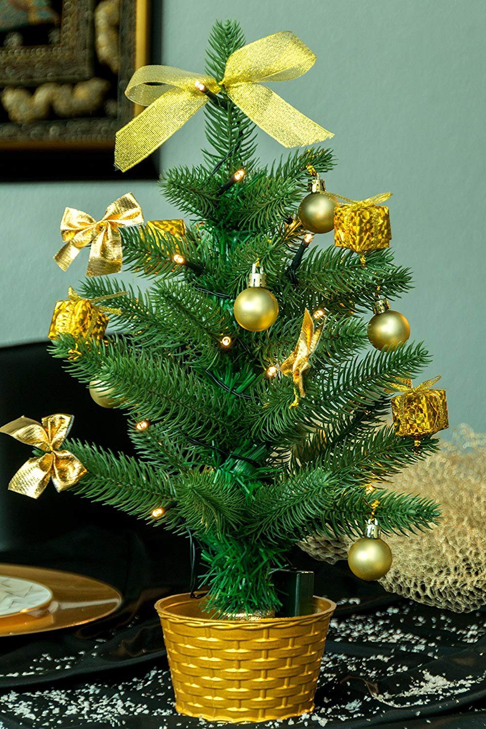 LED x 20 grün, Dekoration, Best x 45 45 20 cm cm, Künstlicher Weihnachtsbaum mit SA117, Season Plastik, circa" Weihnachtsbaum Season Best