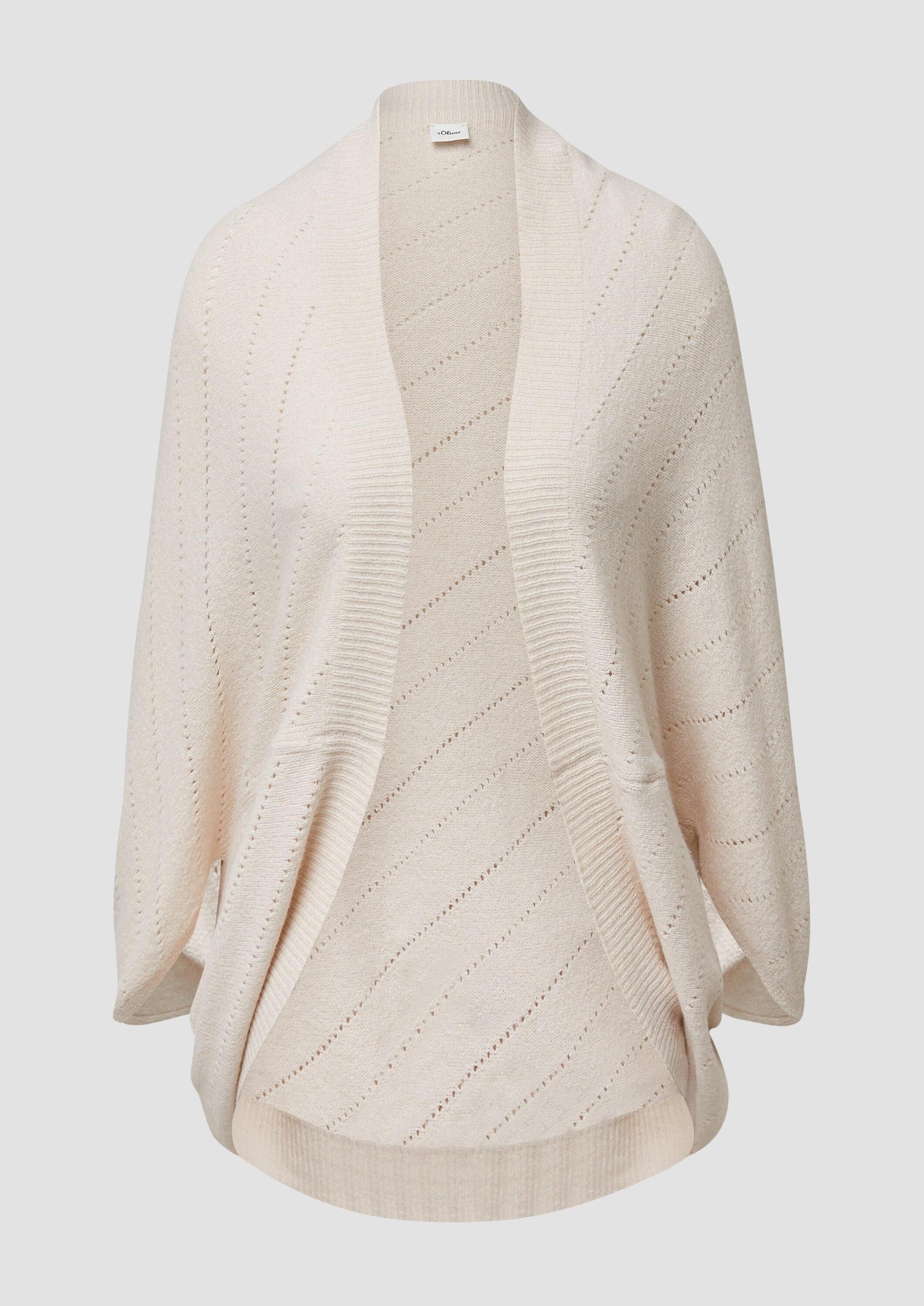 s.Oliver Poncho Indoor-Poncho Gestrickter Poncho im O-Shape