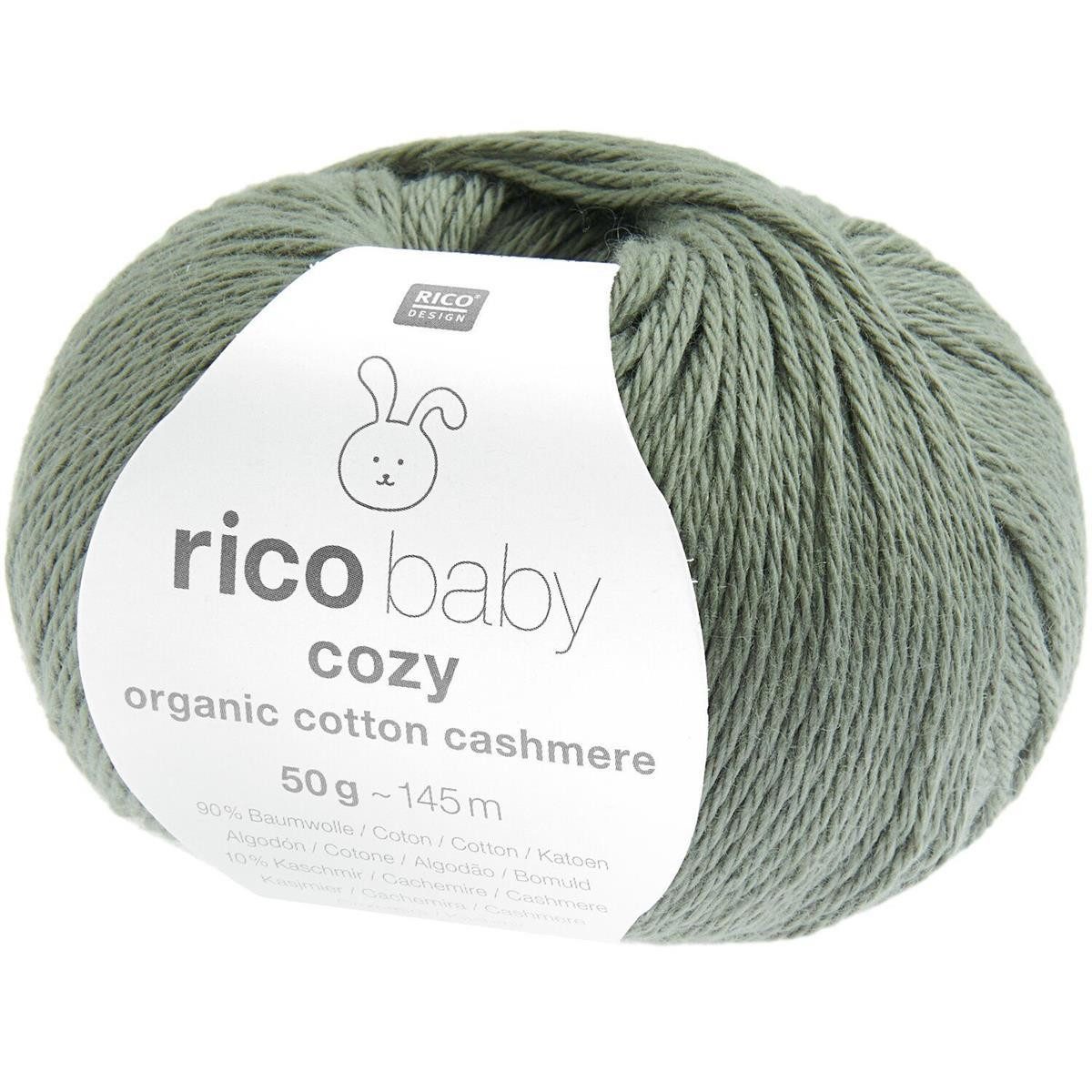 rico Baby Cozy Organic Cotton Cashmere Häkelwolle, 145 m