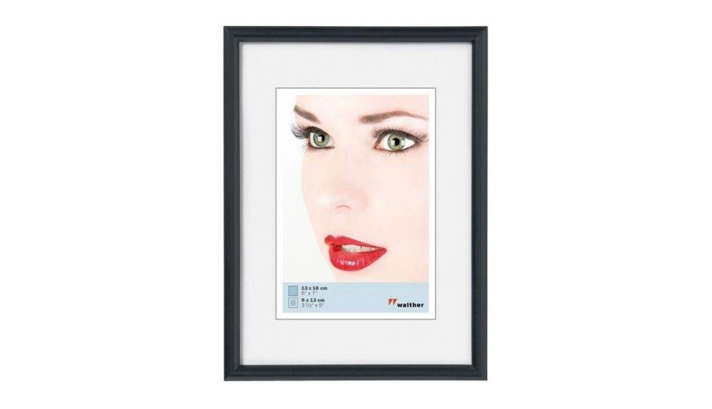 Walther Bilderrahmen Kunststoffrahmen KB913H Galeria 9x13cm schwarz