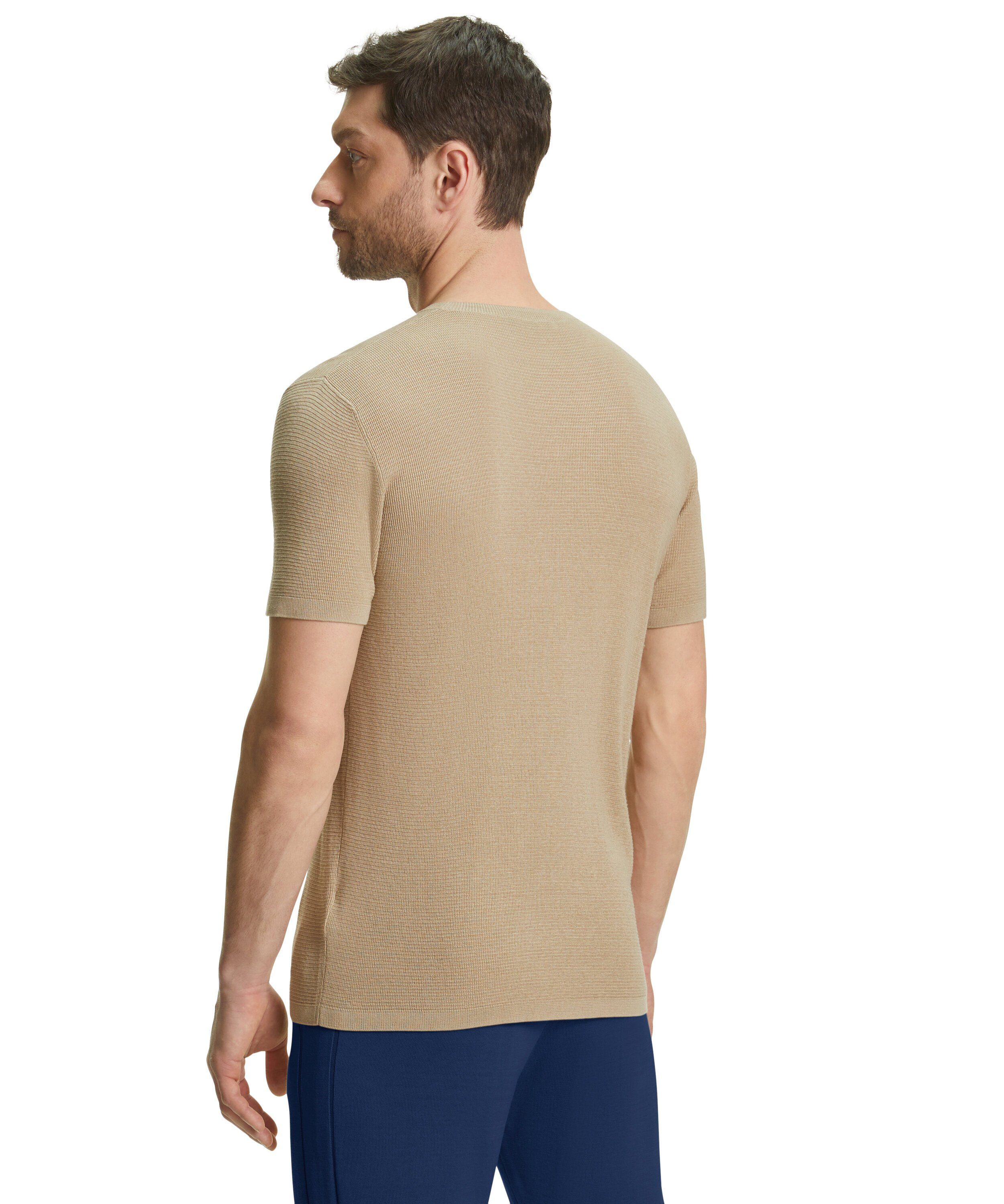 FALKE T-Shirt (1-tlg) aus Baumwollanteil mit (4320) Seide sand