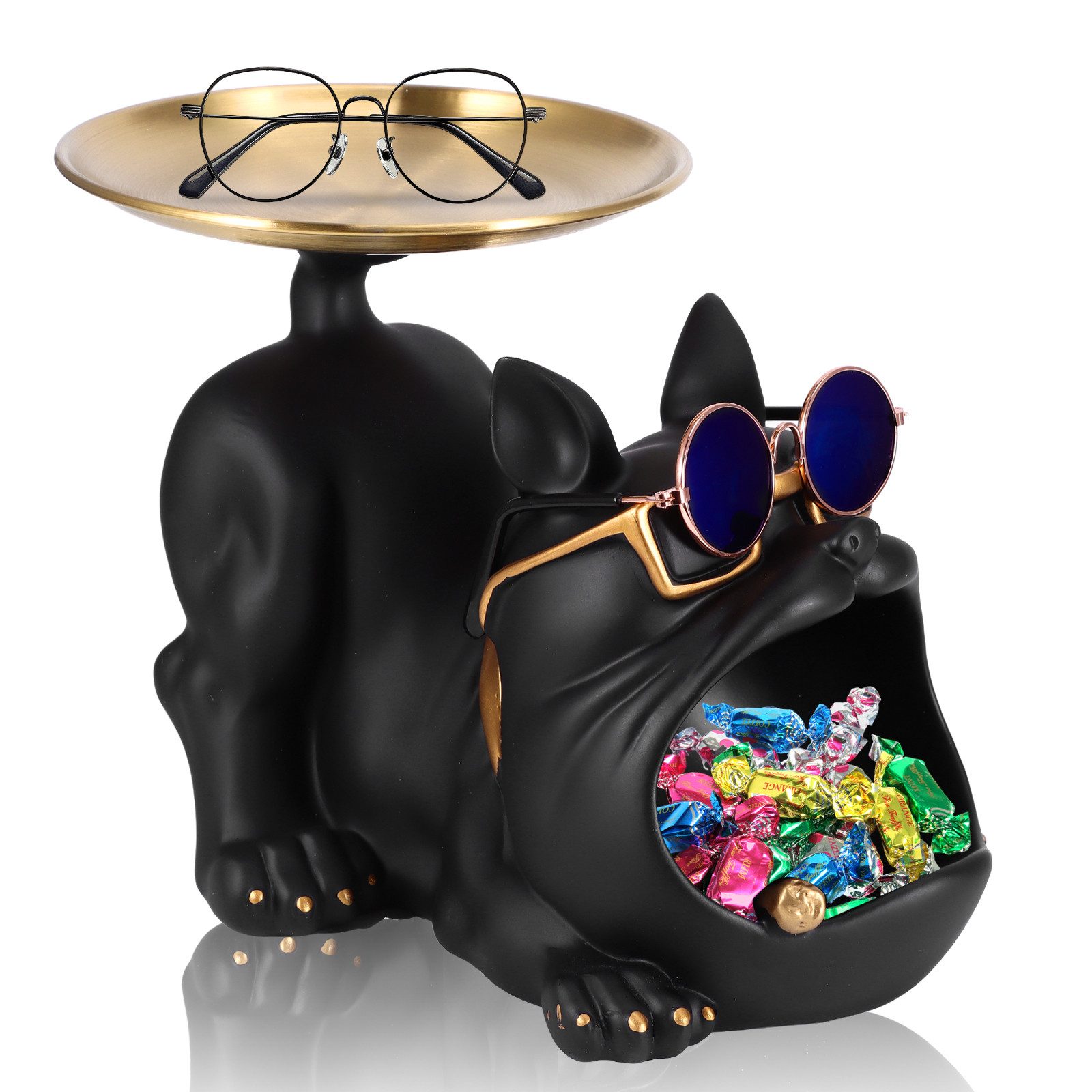 BlingBin Dekoschale FranzöSische Bulldogge Tablett Deko, günstig online kaufen