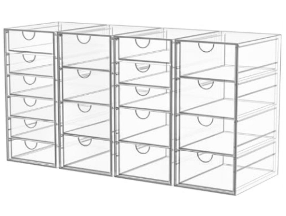 POPOLIC Make-Up Organizer Make-Up Organizer Kosmetikorganizer mit 7/16/19/2 günstig online kaufen