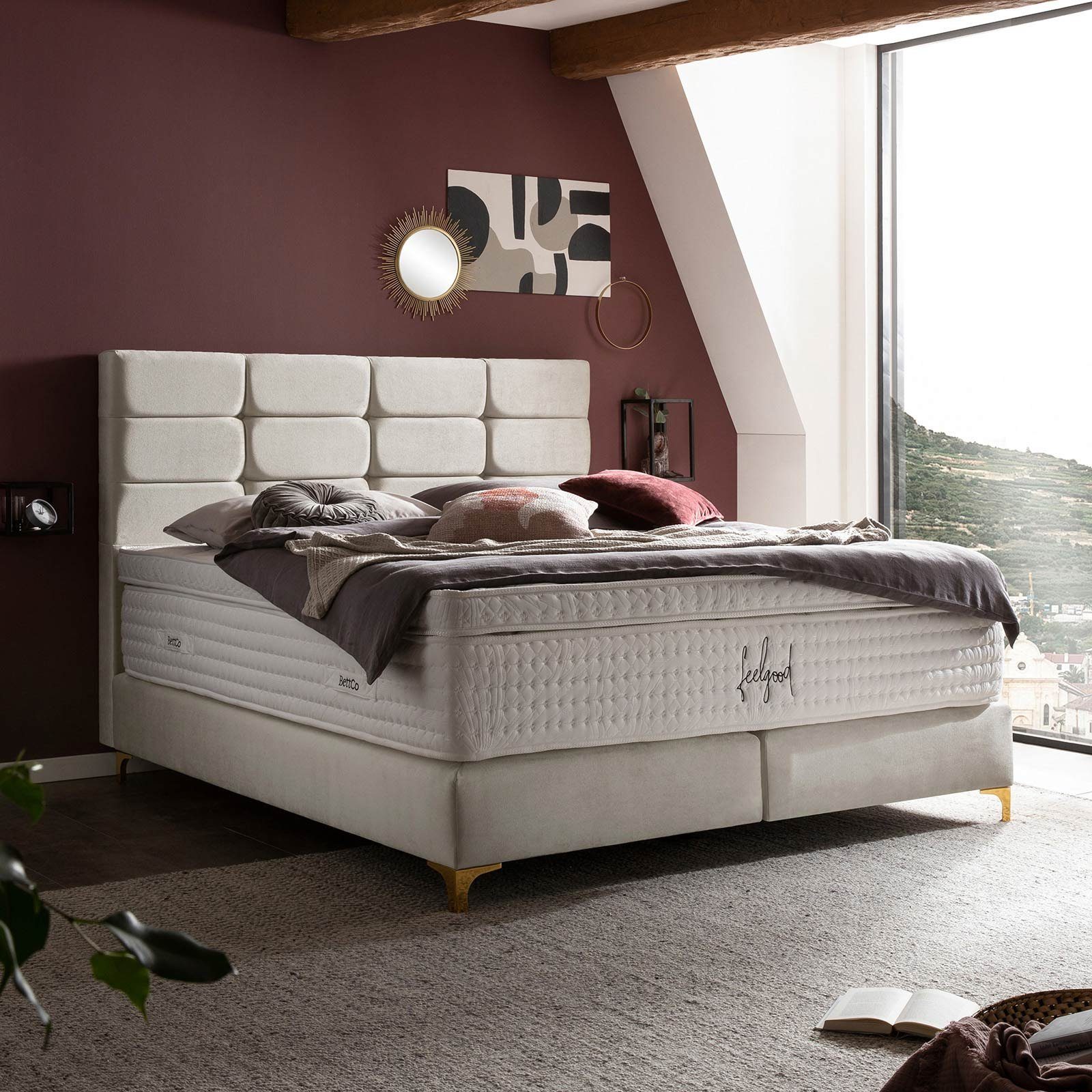 BettCo Boxspringbett Kansas (180 x 200 günstig online kaufen