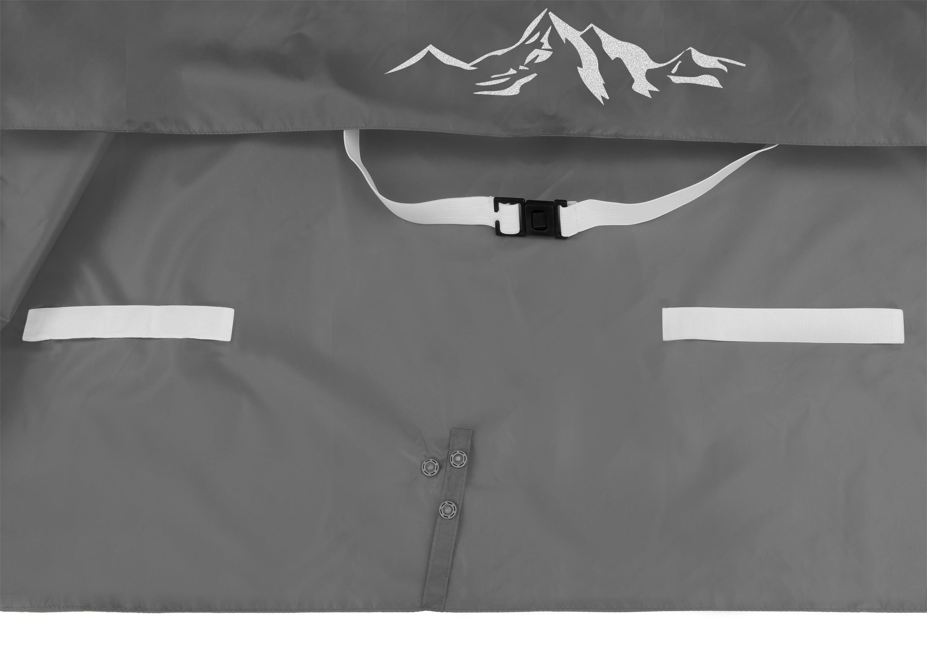normani Regenponcho Kinder Regenponcho Mawsynram Wasserdichter Regencape mit Ärmeln - 3M™ Scotchlite™ Reflektor