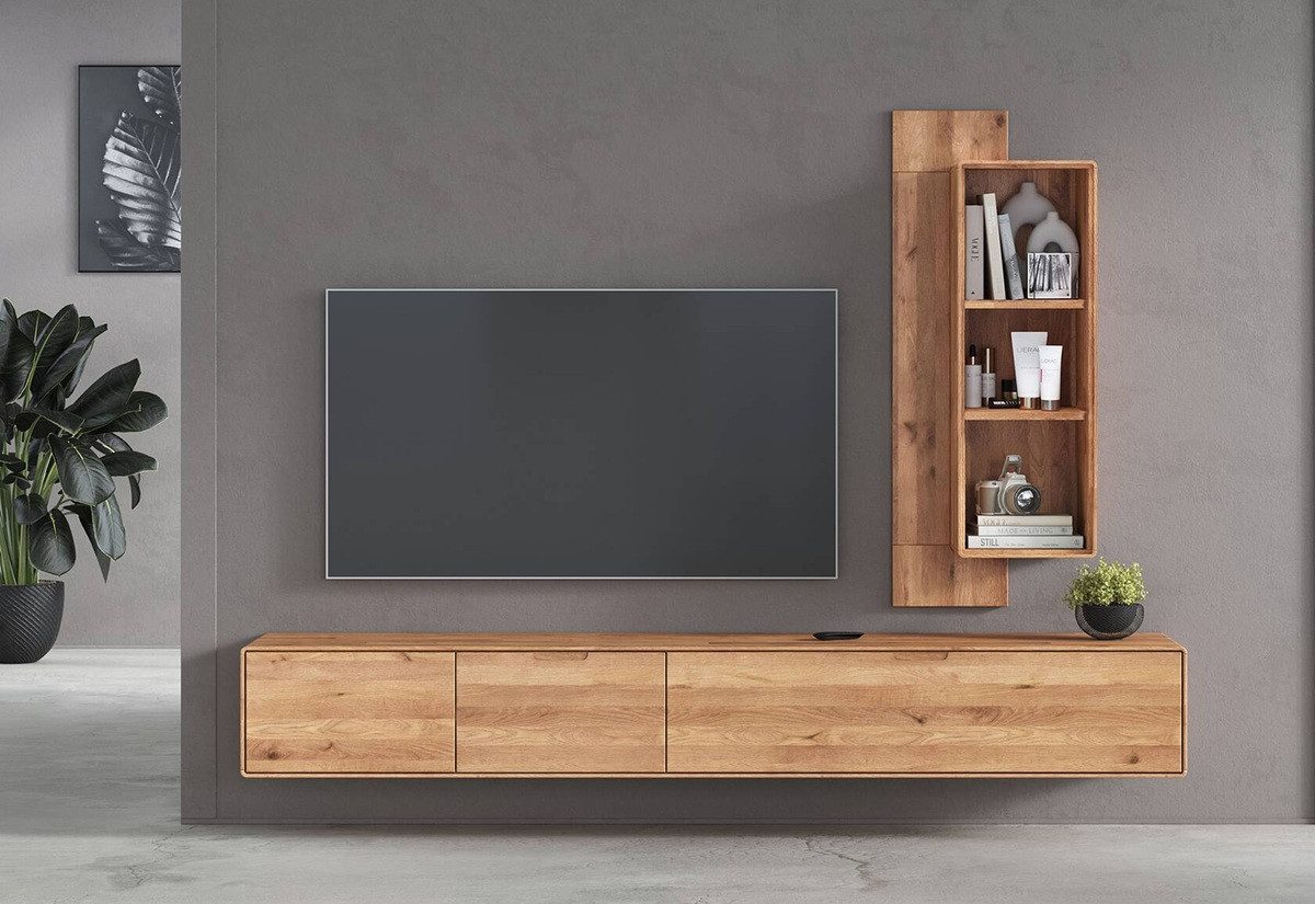 Main Möbel TV-Schrank TV Kombination II 220cm "Kent" Wildeiche massiv