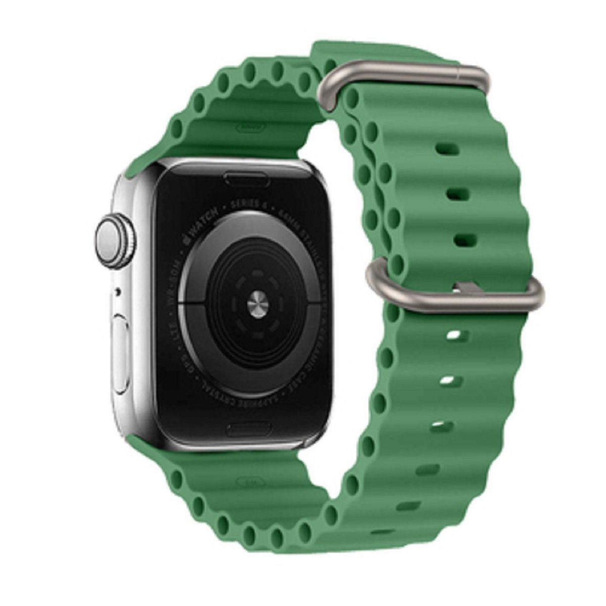 cofi1453 Smartwatch-Armband Silikon Armband Hülle kompatibel mit Ihrer Watch 42/44/45/49 Grün