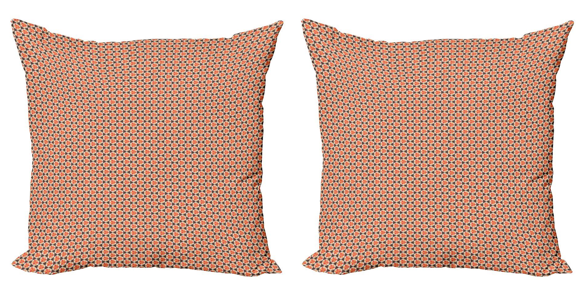 Kissenbezüge Modern Accent Doppelseitiger Digitaldruck, Abakuhaus (2 Stück), Stammes 6 gezeigtes Stern-Muster