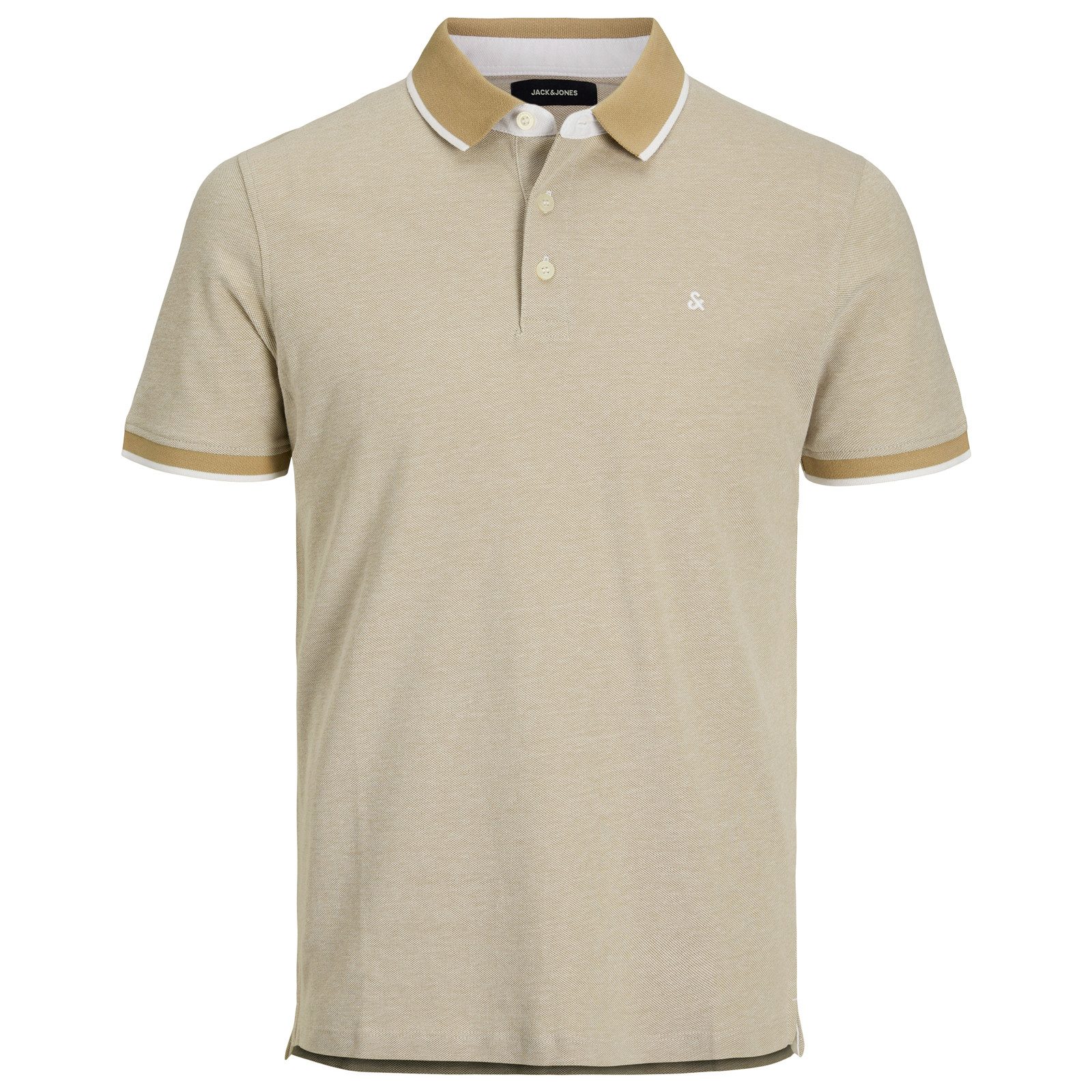 Jack & Jones Poloshirt Jack&Jones Übergrößen Poloshirt beige JJEPAULOS günstig online kaufen