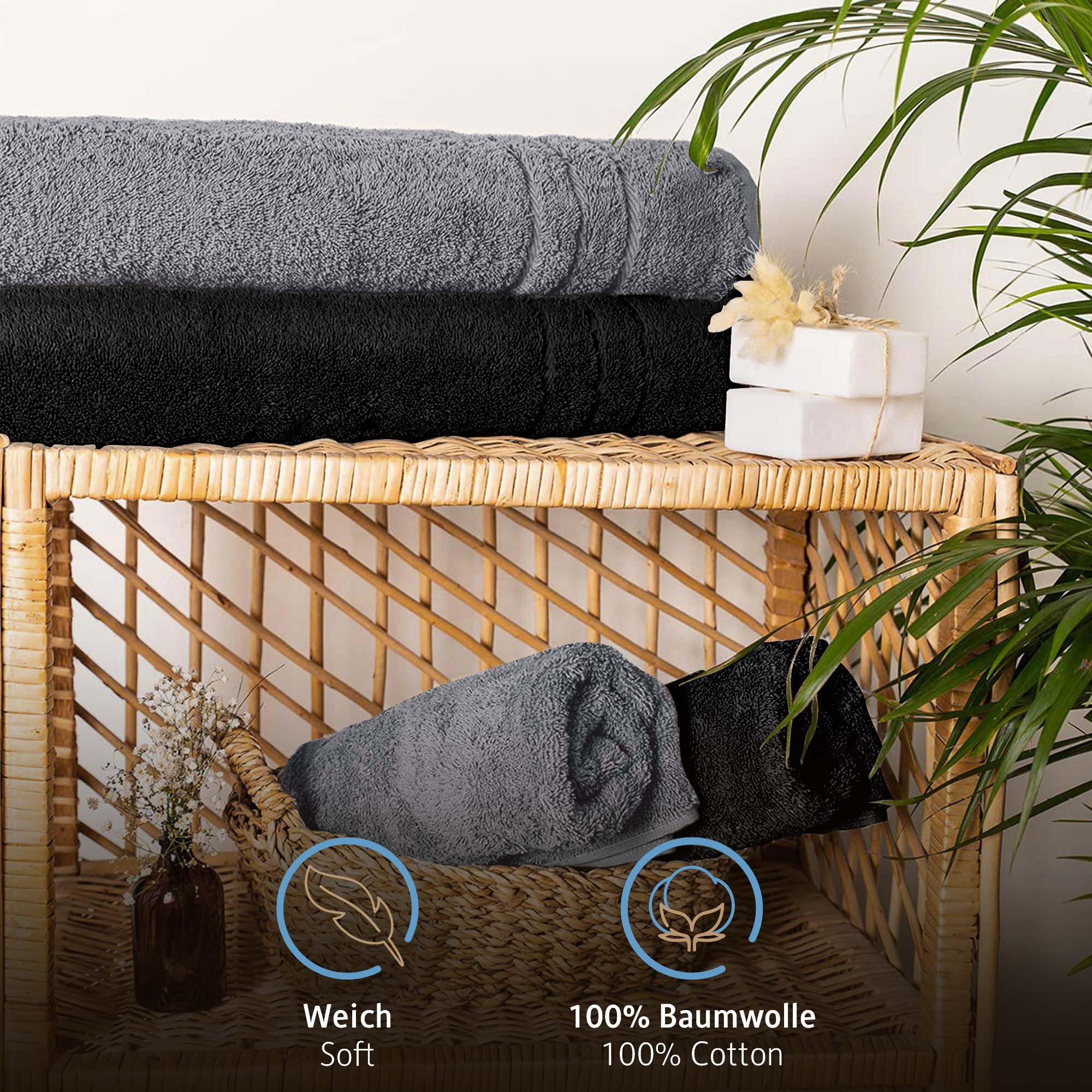 Komfortec Saunatuch 80x200 cm Saunatücher Set günstig online kaufen