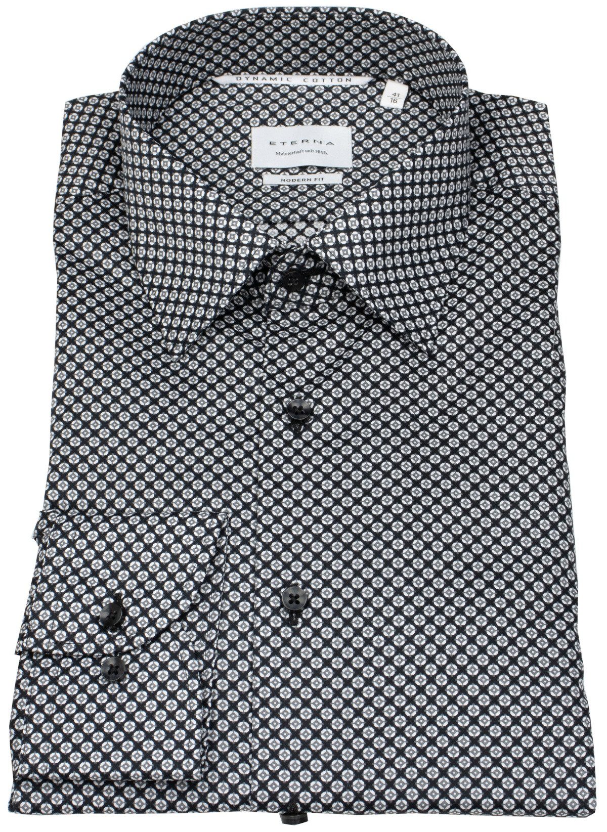 Eterna Businesshemd Modern Fit leicht tailliert bügelfrei Kentkragen günstig online kaufen