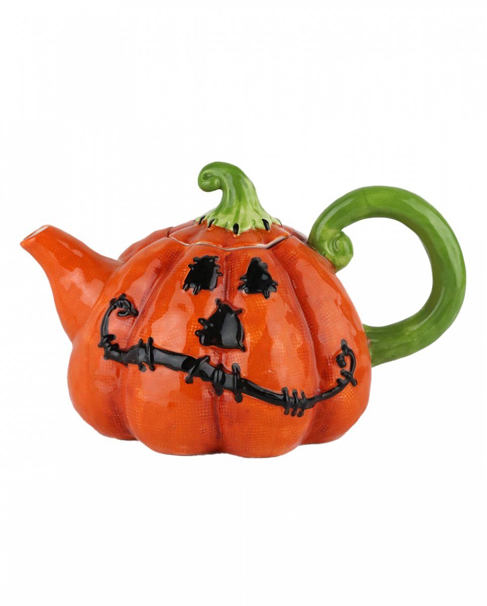 Horror-Shop Dekofigur Stitched Pumpkin als Tischdeko Teekanne